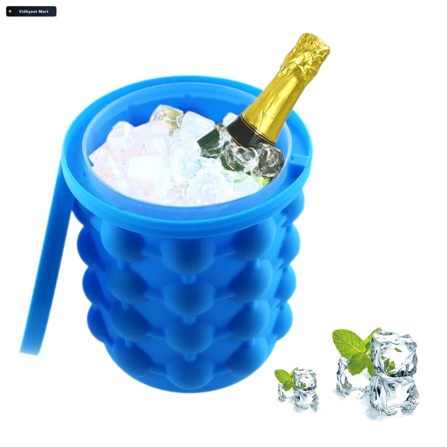 Vidhyant Mart Silicone Ice Cube Maker Airtight Space Saving Chil 3