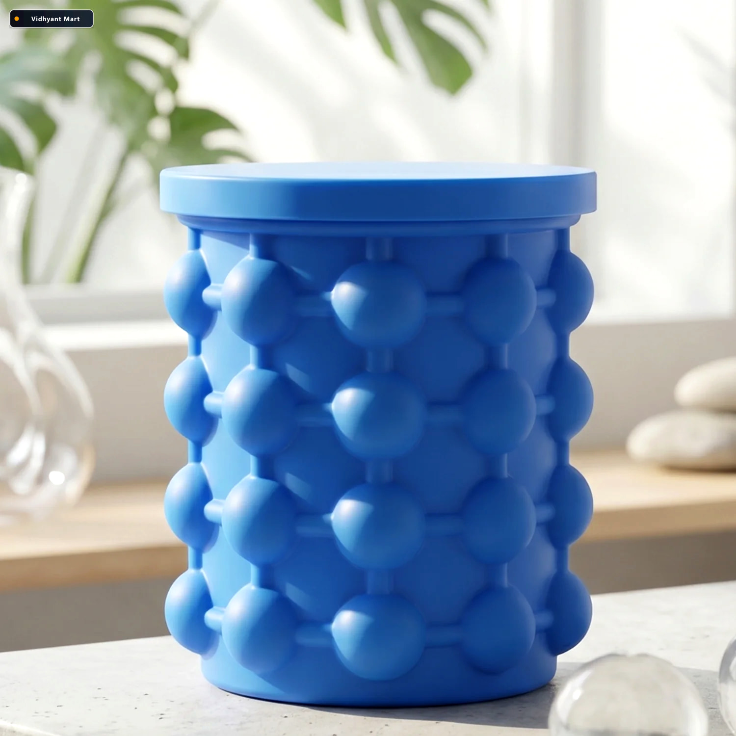 Vidhyant Mart Silicone Ice Cube Maker Cup Squeeze To Pop Mould W 3