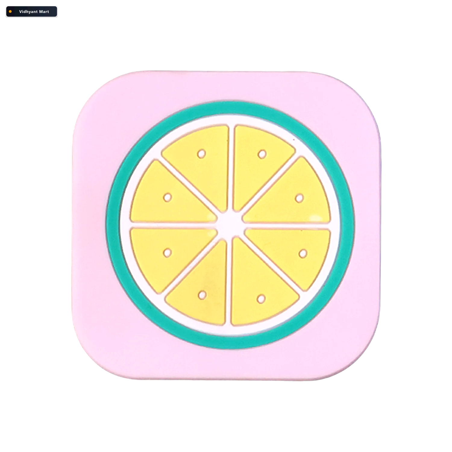 Vidhyant Mart Silicone Lemon Drink Coaster Heat Resistant Table 4