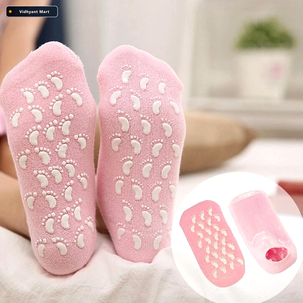 Vidhyant Mart Silicone Moisturizing Feet Socks Gel Softens Hydra 1