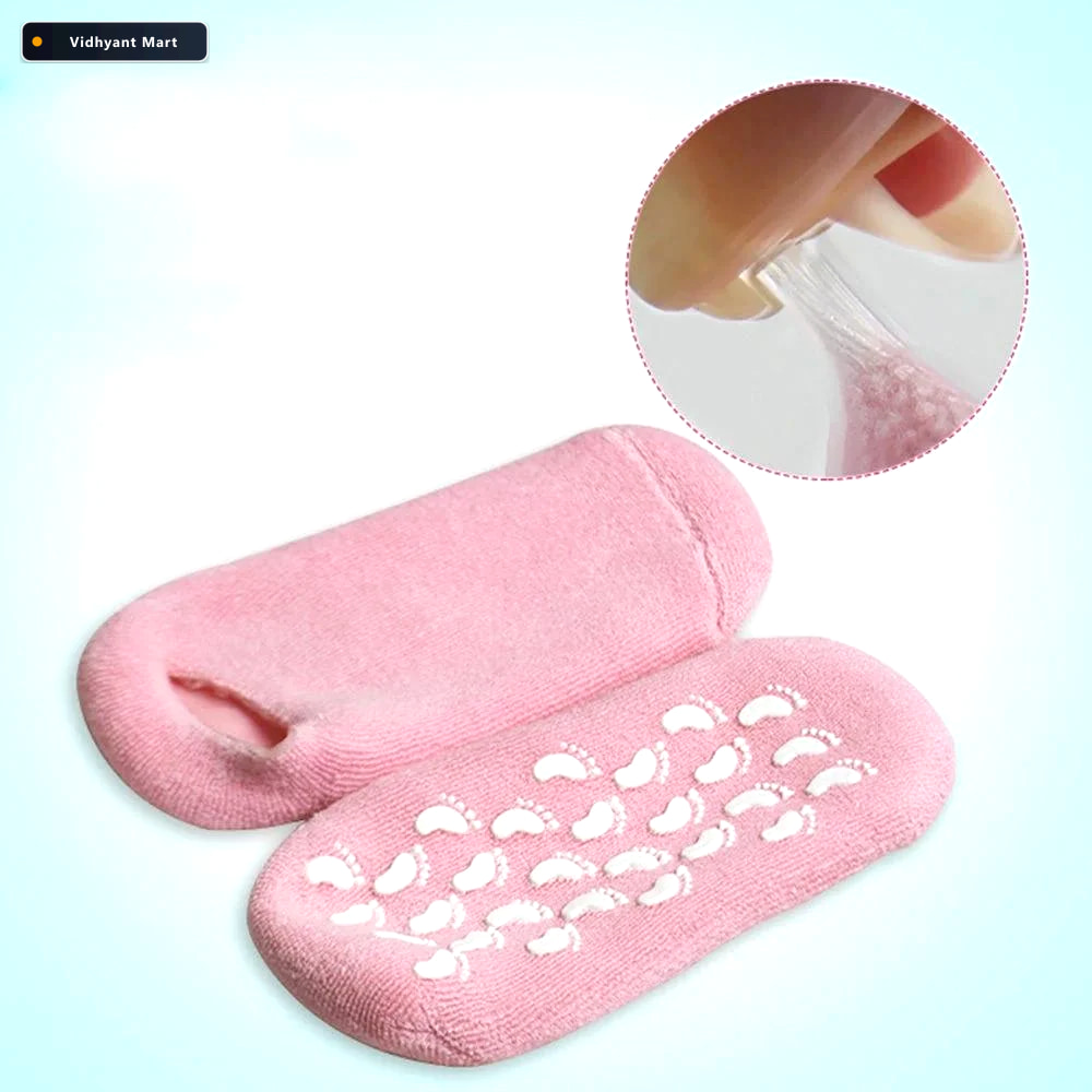 Vidhyant Mart Silicone Moisturizing Feet Socks Gel Softens Hydra 2