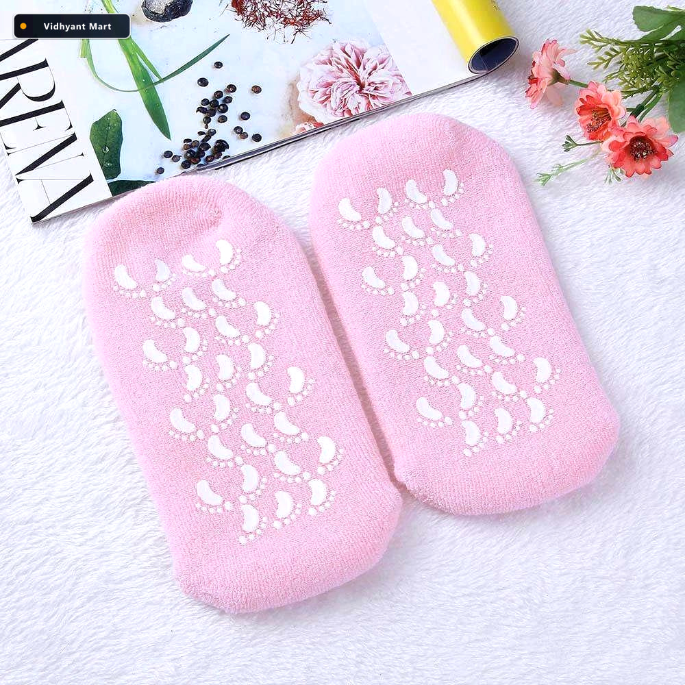 Vidhyant Mart Silicone Moisturizing Feet Socks Gel Softens Hydra 4