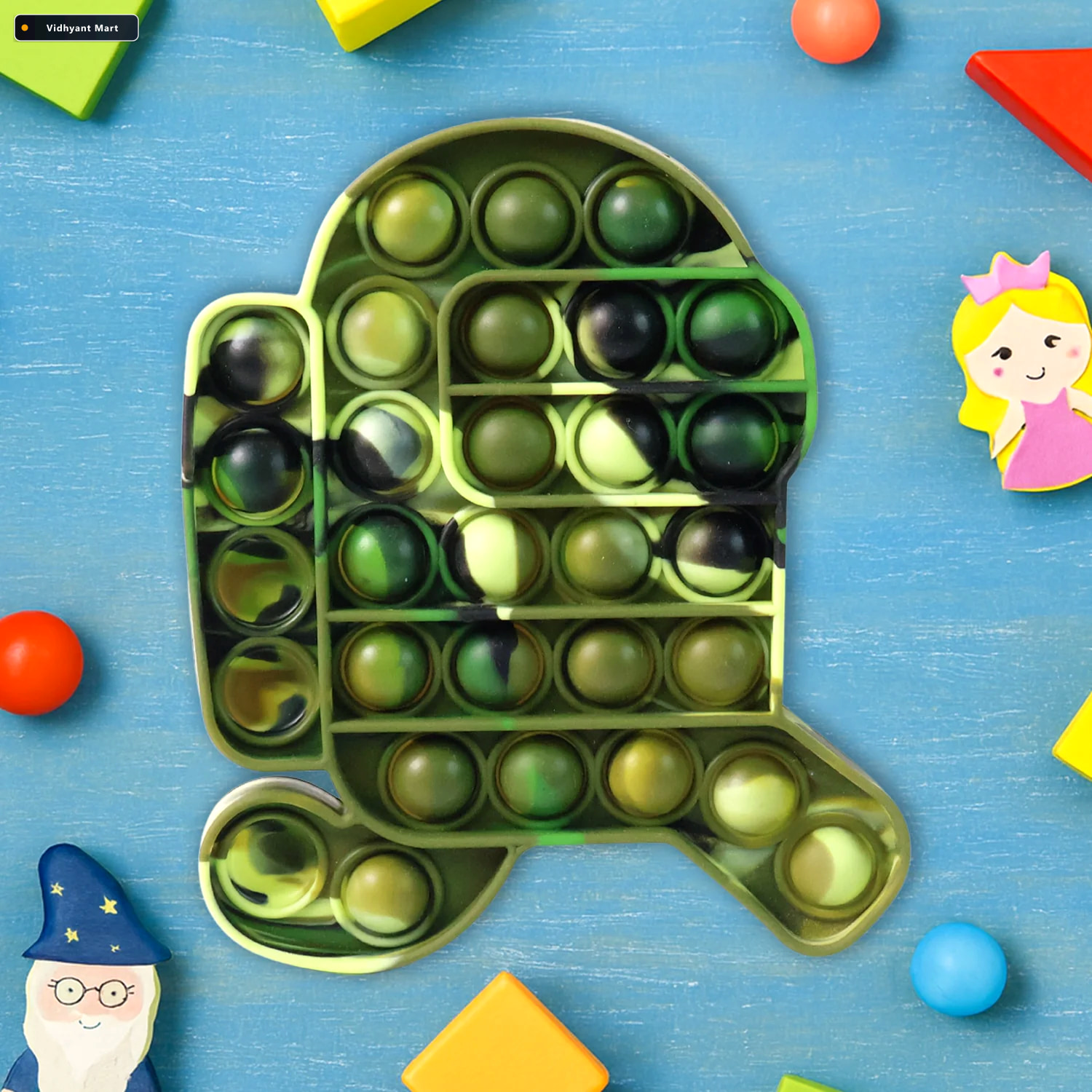 Vidhyant Mart Silicone Pop It Fidget Toy Durable Stress Relief P 2