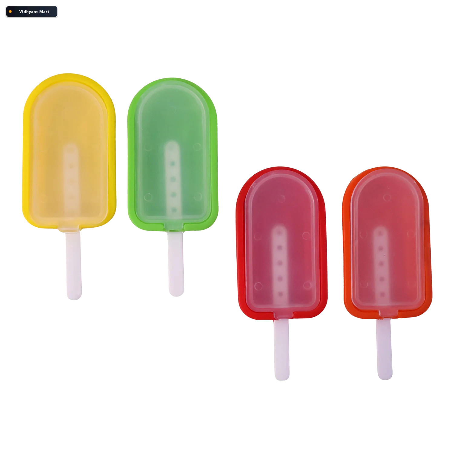 Vidhyant Mart Silicone Popsicle Mold Set Reusable Easy Release F 4
