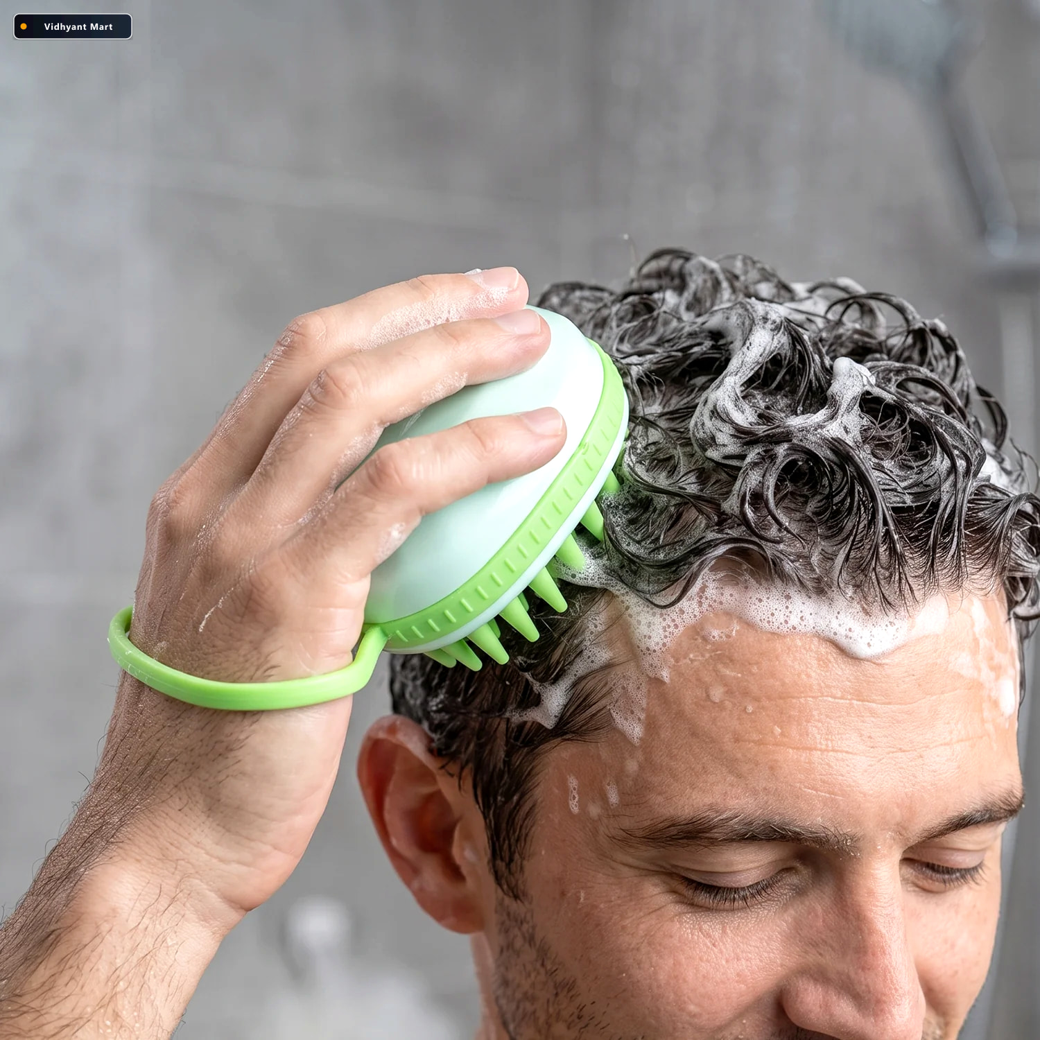 Vidhyant Mart Silicone Scalp Massage Shampoo Brush For Daily Hai 2