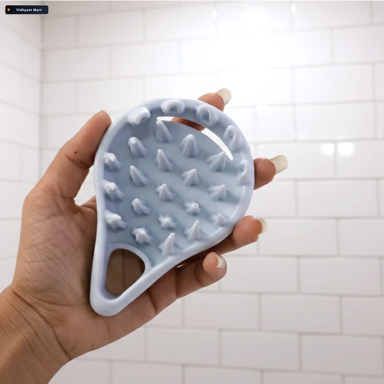 Vidhyant Mart Silicone Scalp Massager Deep Cleansing Relaxing Sh 3