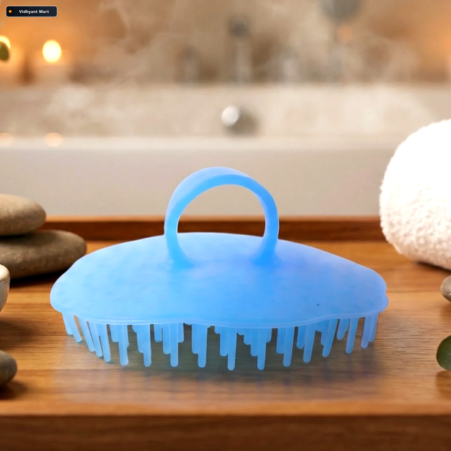 Vidhyant Mart Silicone Scalp Massager Deep Cleansing Shampoo Bru 2