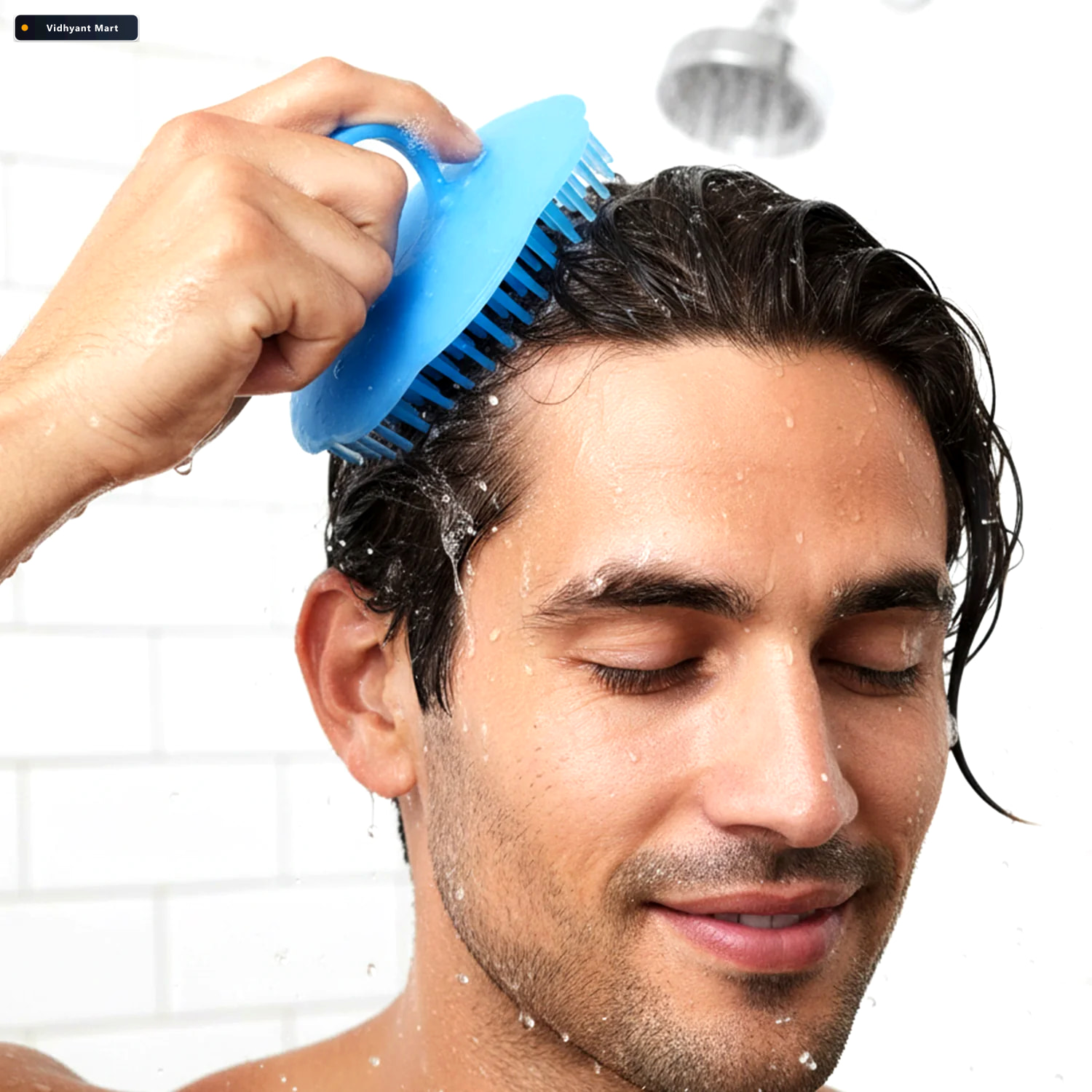 Vidhyant Mart Silicone Scalp Massager Deep Cleansing Shampoo Bru 3