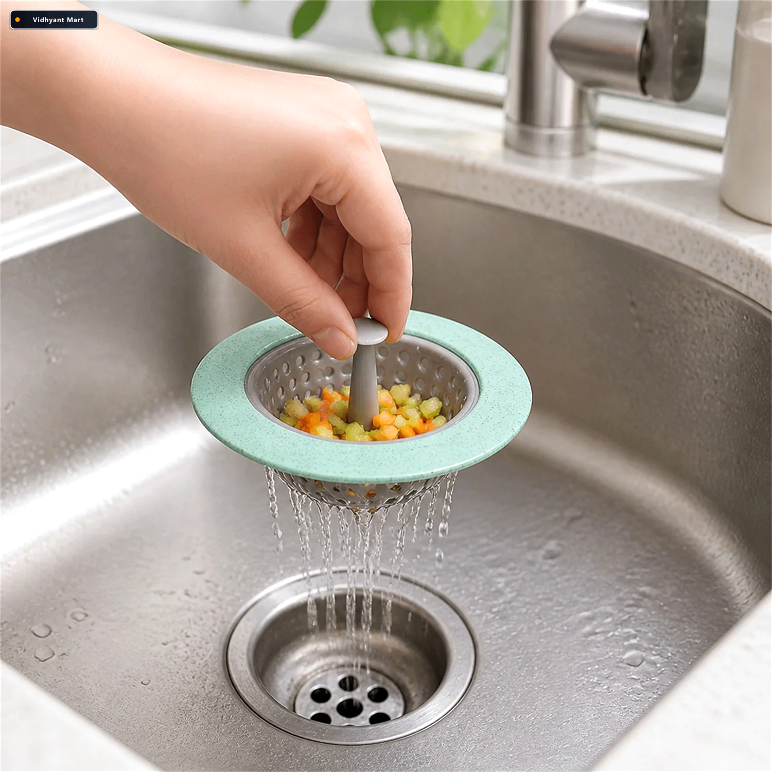Vidhyant Mart Silicone Sink Strainer Clog Free Kitchen Drain Bas 1