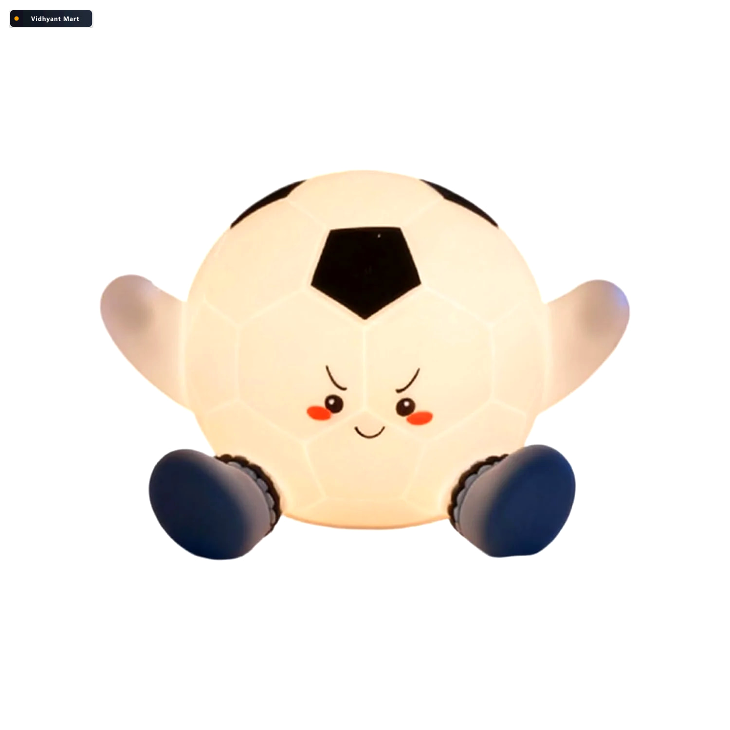 Vidhyant Mart Silicone Soccer Ball Pat Night Light 3