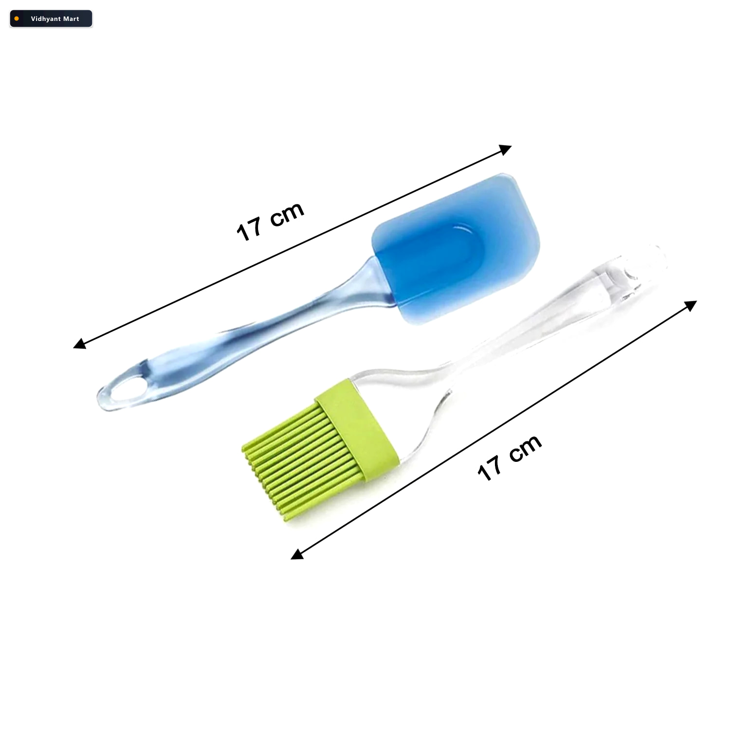Vidhyant Mart Silicone Spatula Pastry Brush Set Non Stick Baking 4