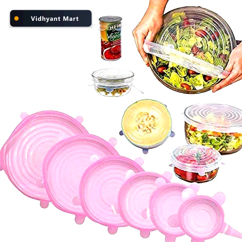 Vidhyant Mart Silicone Stretch Lids Reusable Food Container Cove 1