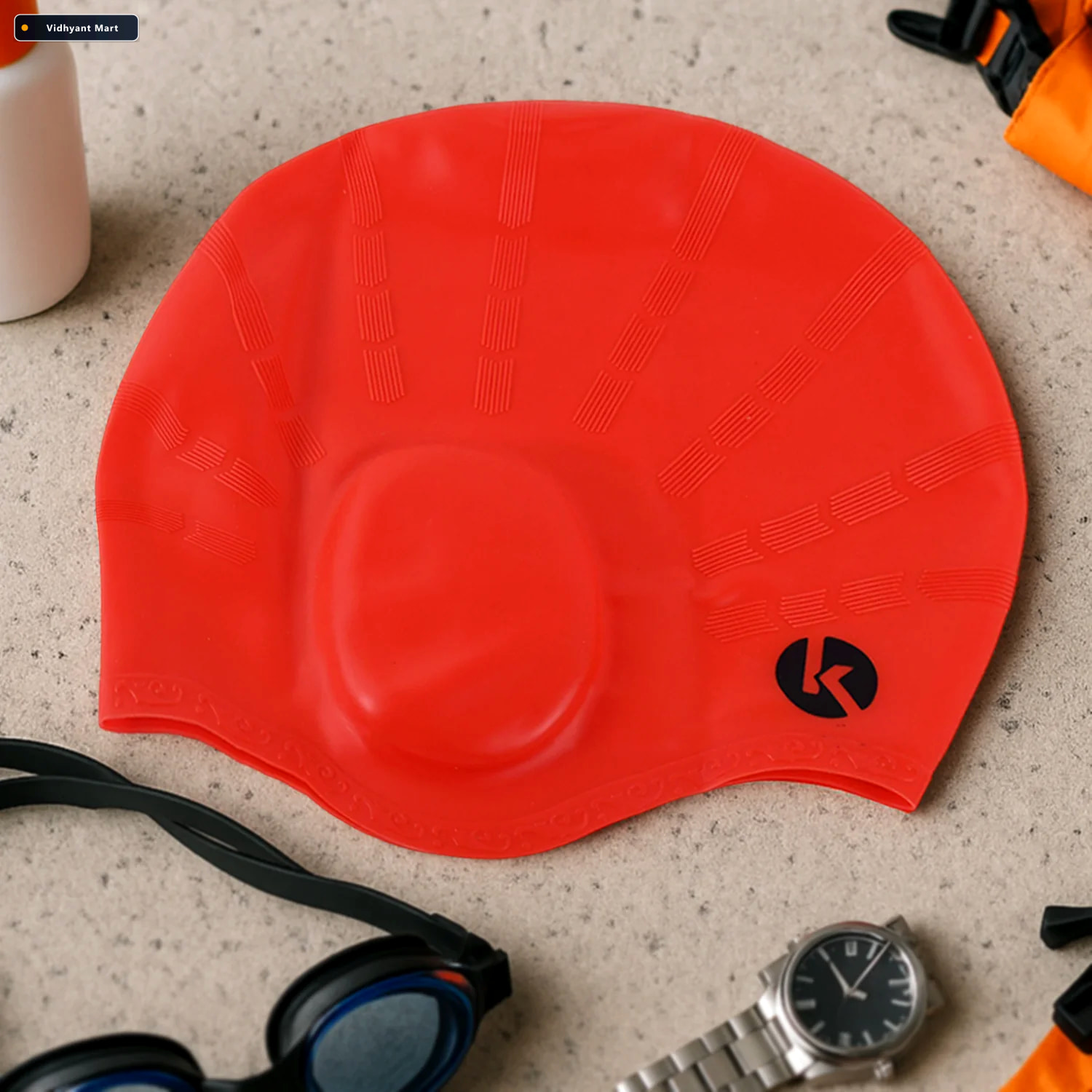Vidhyant Mart Silicone Swimming Cap Durable Comfortable Hydrodyn 2