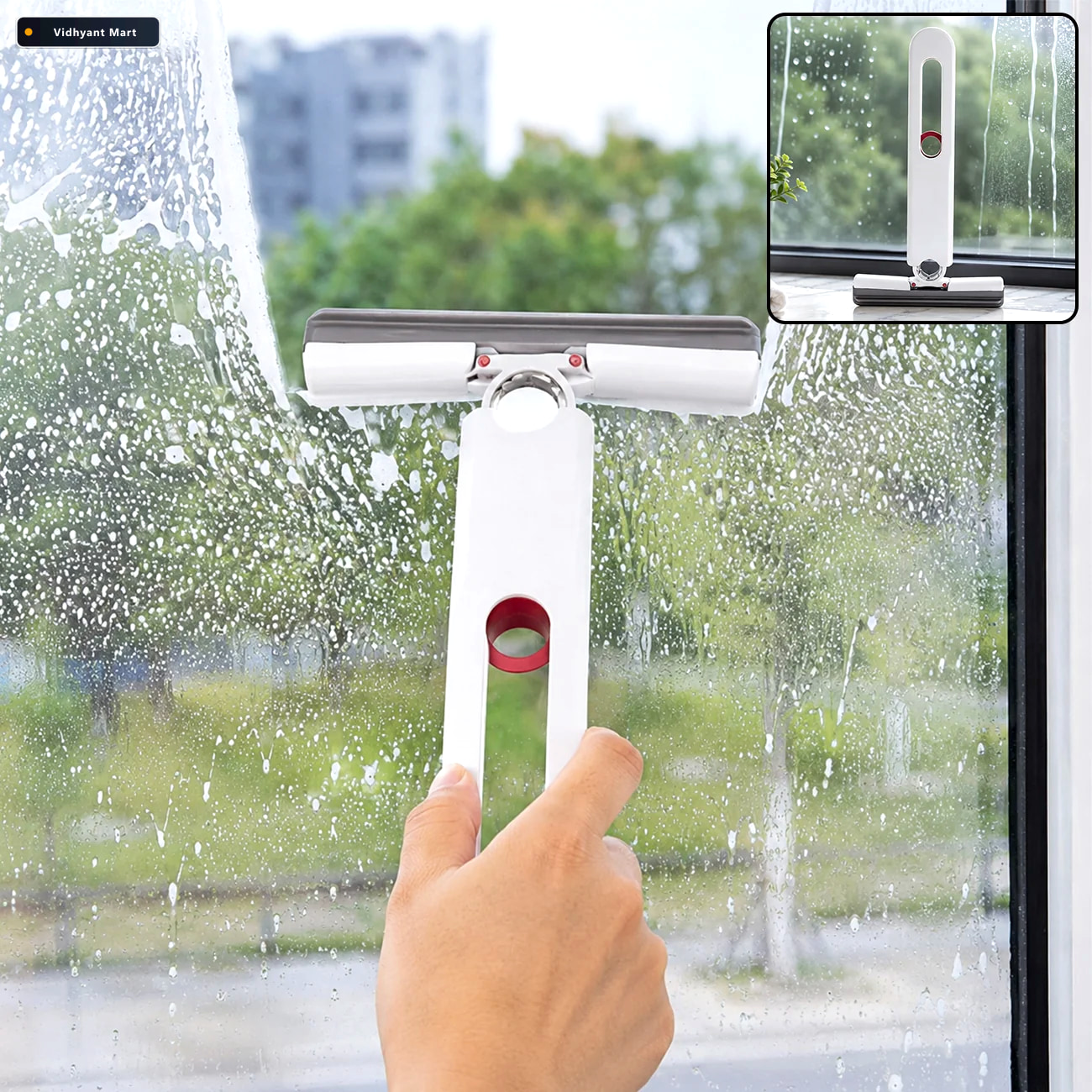Vidhyant Mart Silicone Wiper 2 In 1 Streak Free Window Car Clean 1