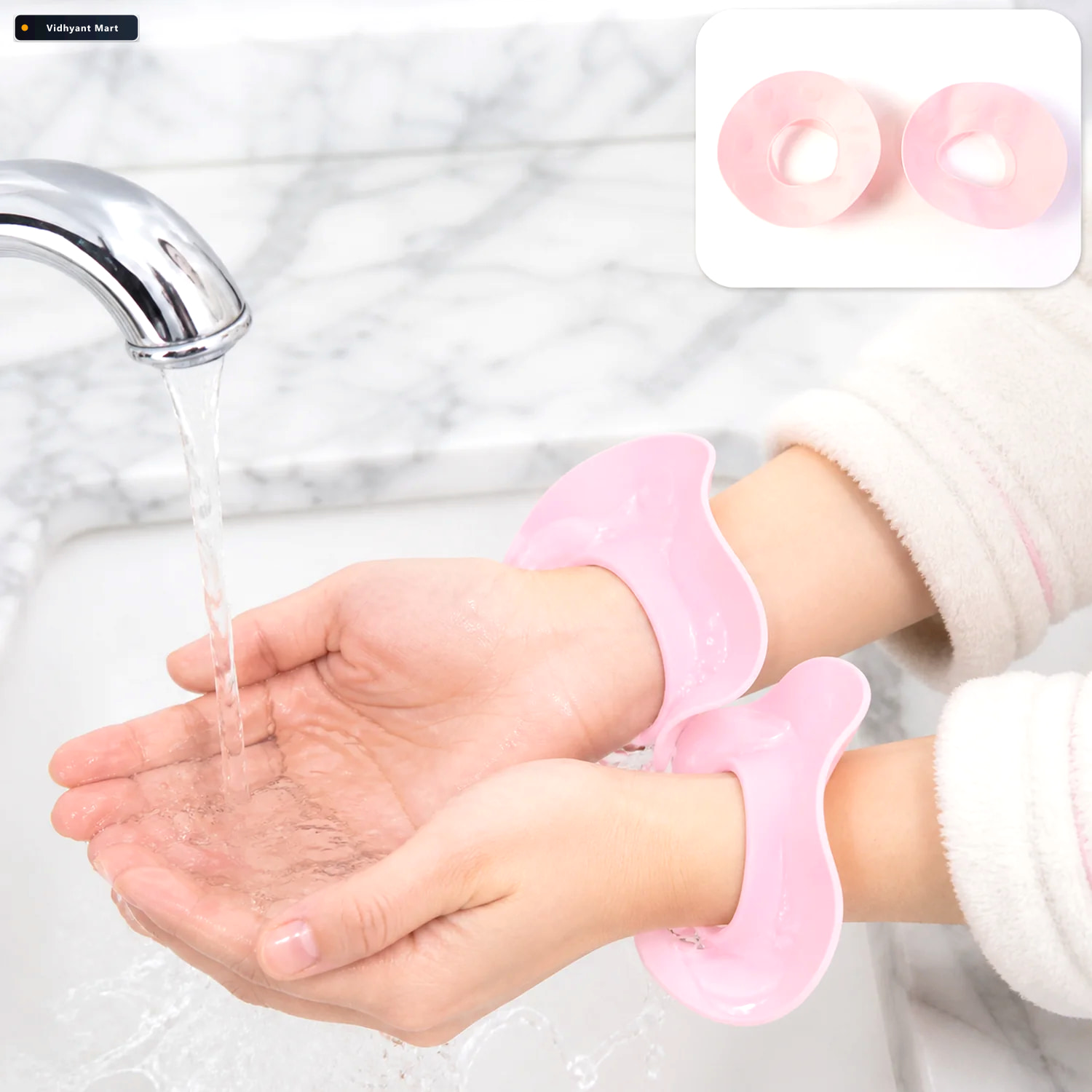 Vidhyant Mart Silicone Wrist Stopper Bands To Prevent Water Runo 1