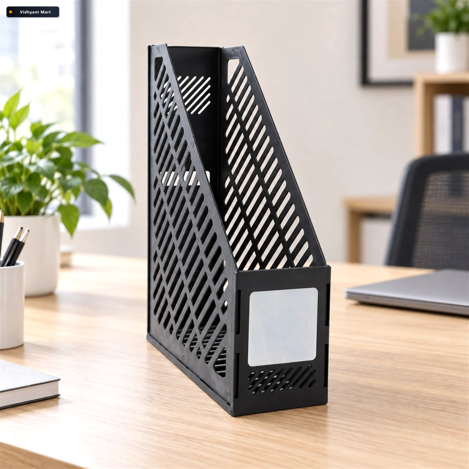 Vidhyant Mart Single Compartment Plastic Desk Document Stand Fil 1