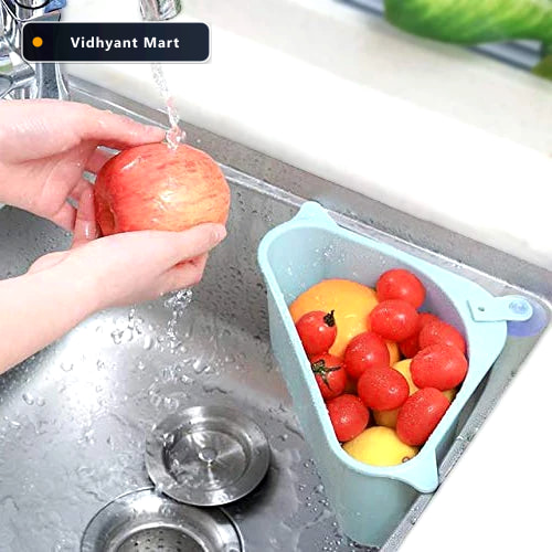 Vidhyant Mart Sink Drainer Shelf Corner Kitchen Organizer Organi 1