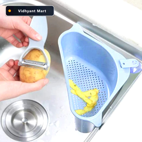 Vidhyant Mart Sink Drainer Shelf Corner Kitchen Organizer Organi 2