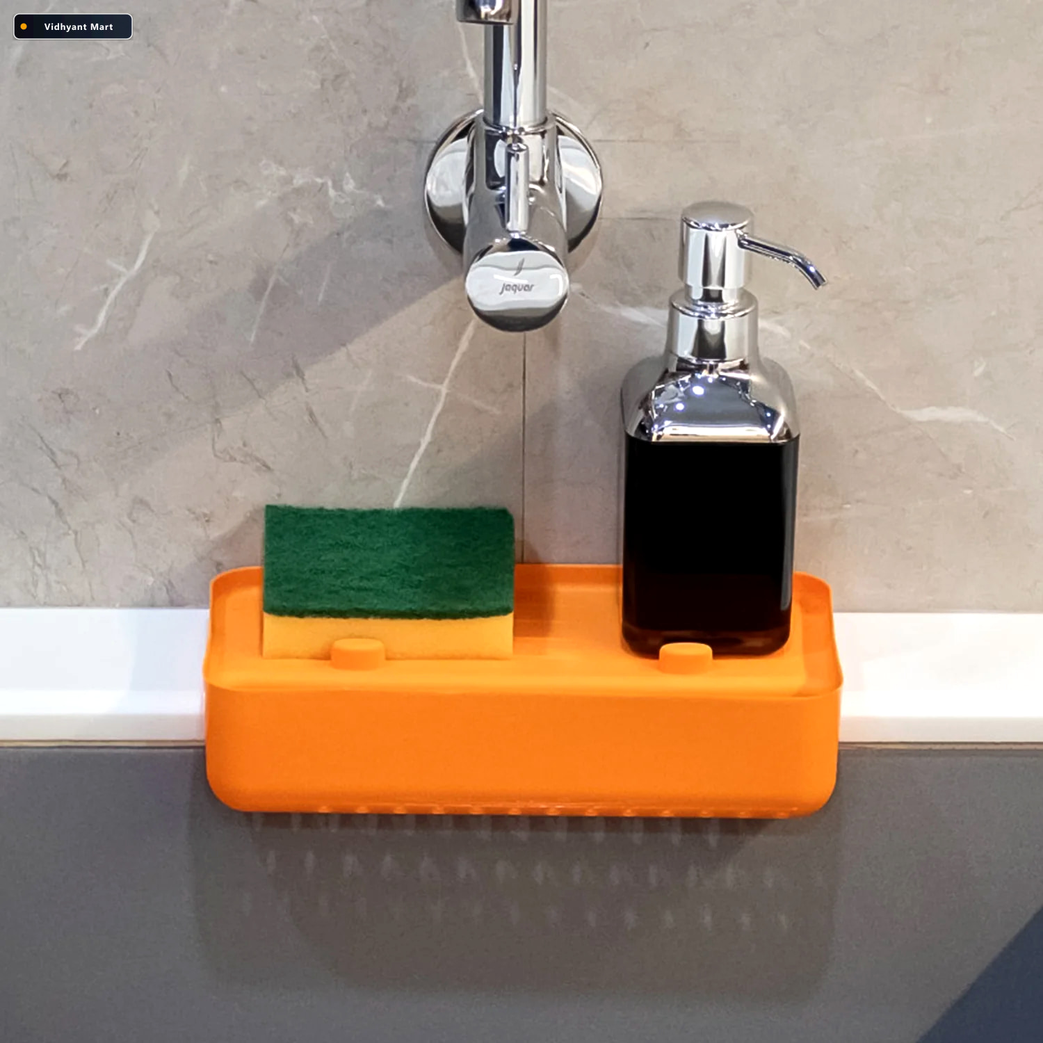 Vidhyant Mart Sink Drainer Shelf Multifunctional Plastic Storage 1