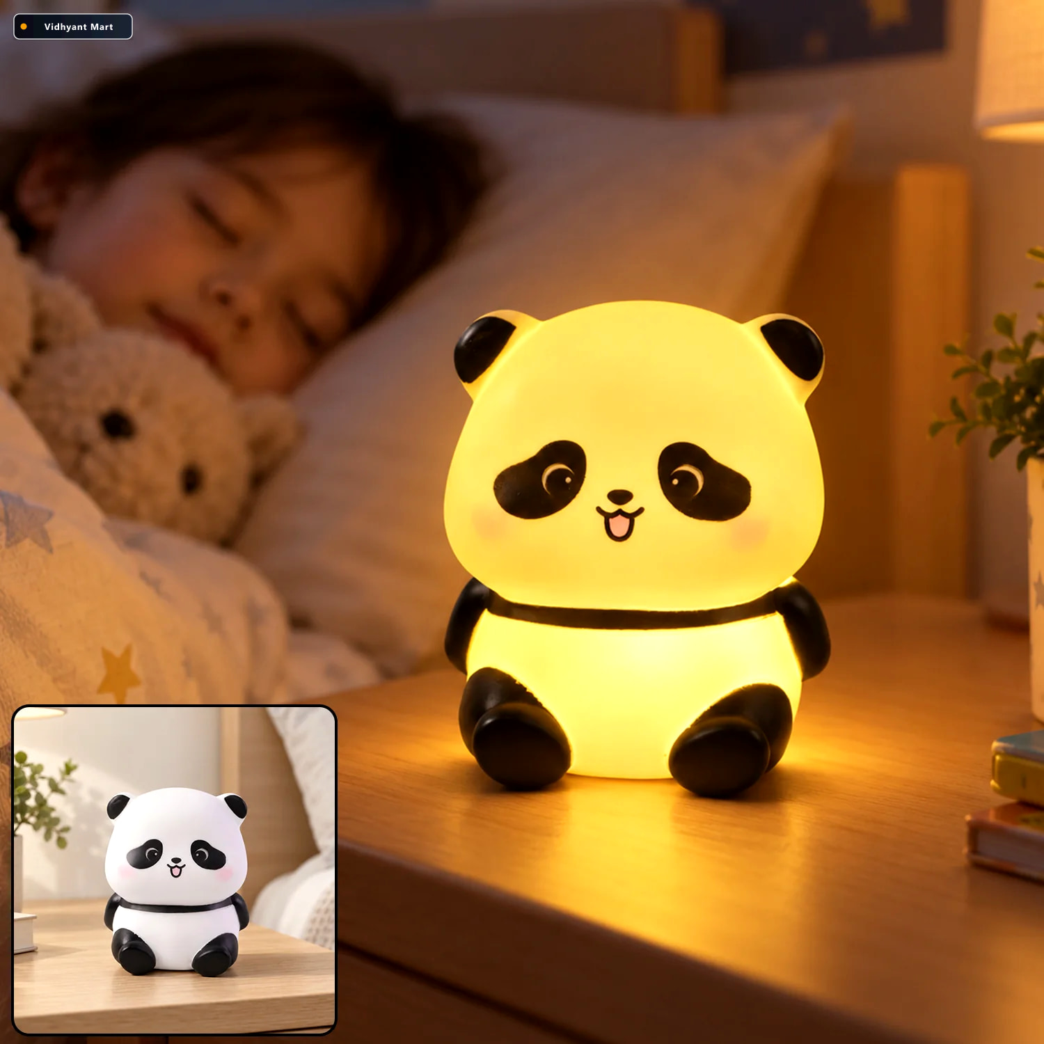 Vidhyant Mart Sitting Panda Led Night Light Add A Gentle And Cha 1