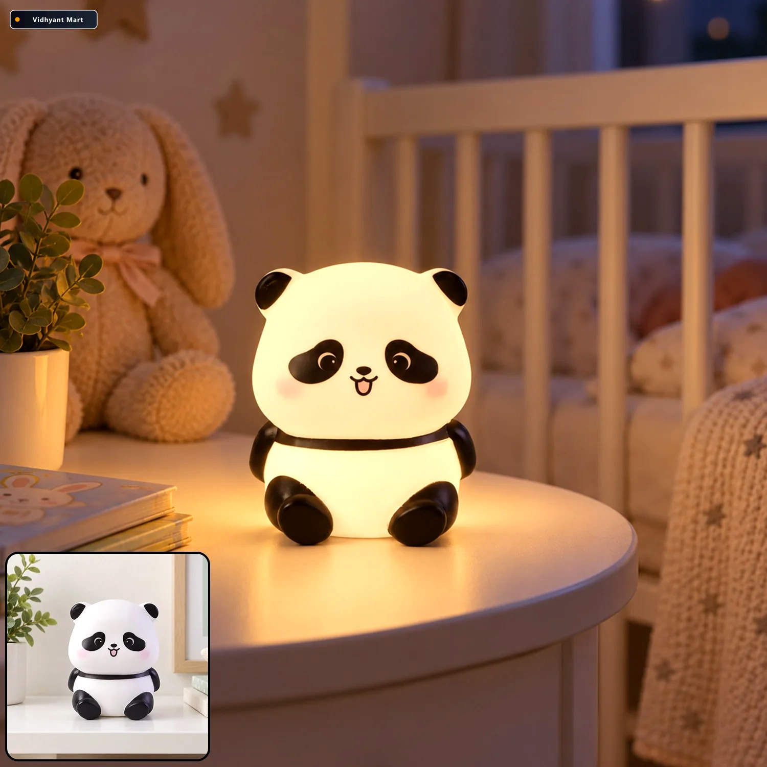 Vidhyant Mart Sitting Panda Led Night Light For Home Decor And S 1
