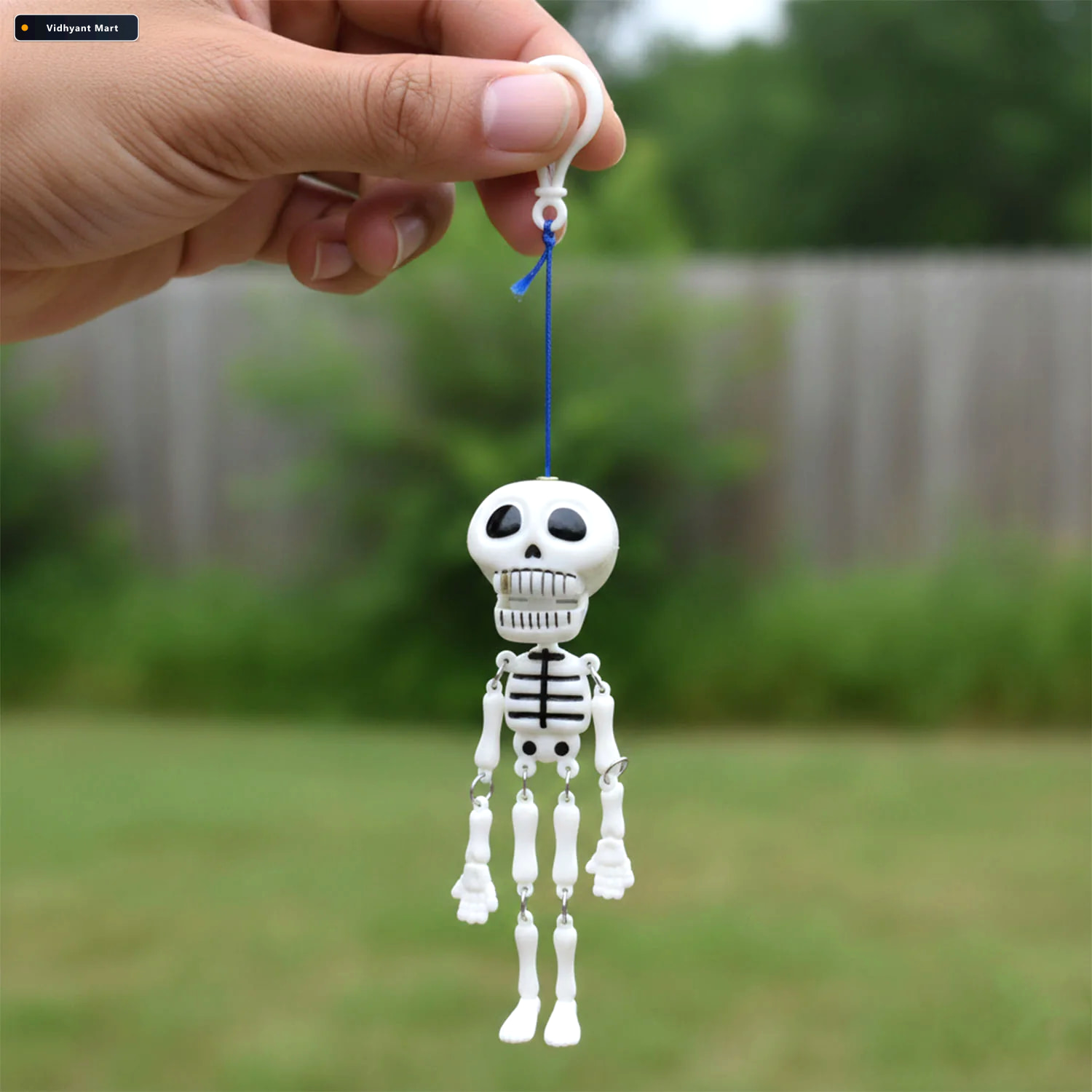 Vidhyant Mart Skeleton Doll Keychain Fun Hanging Clip On Bag Cha 4
