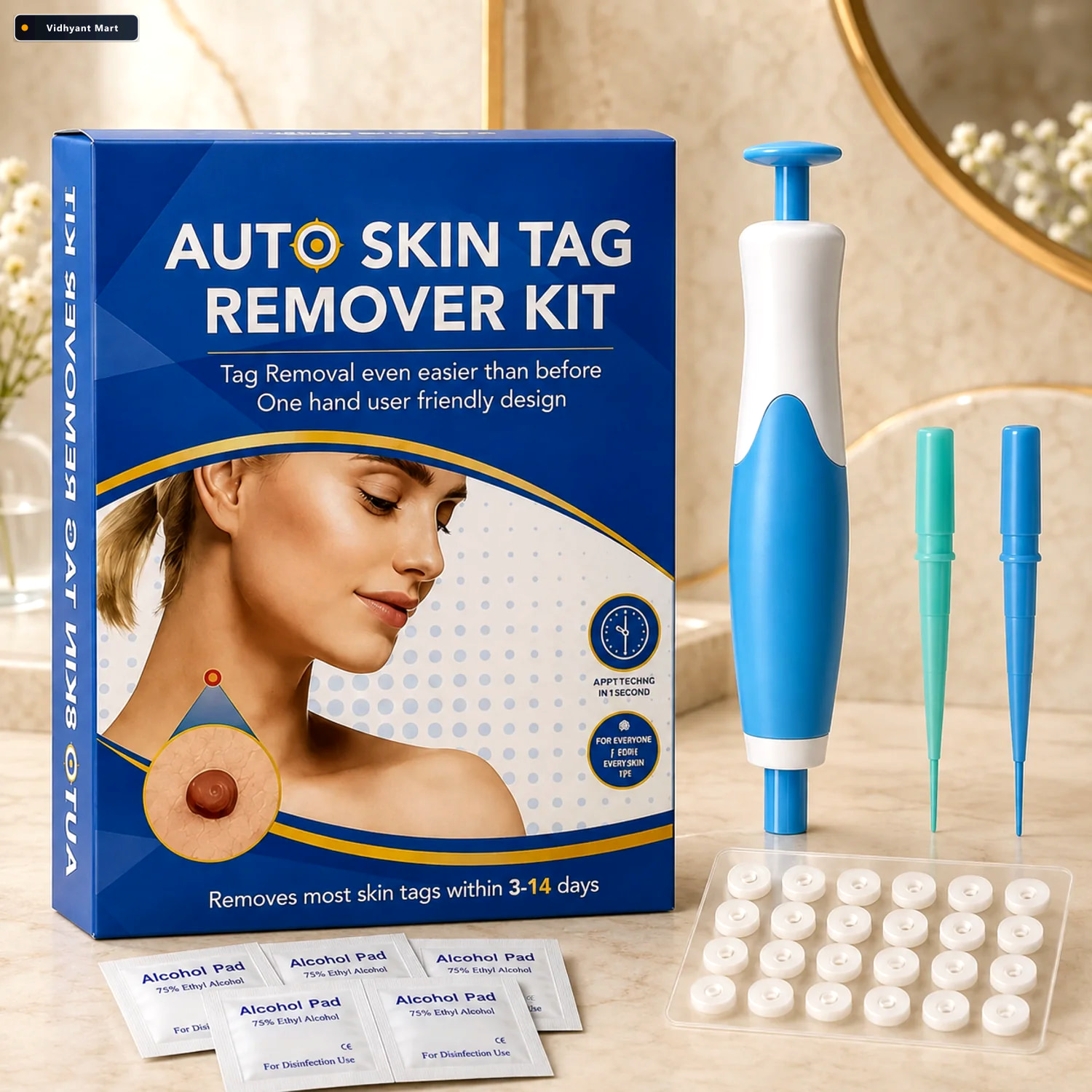 Vidhyant Mart Skin Tag Remover Kit With Applicator And Bands For 1