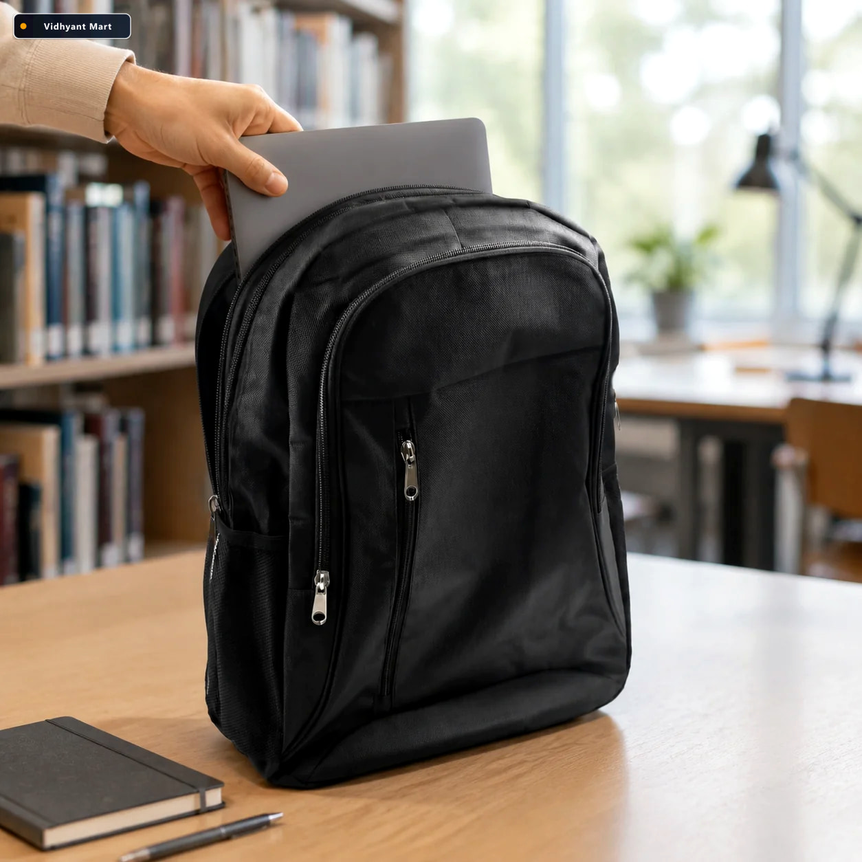 Vidhyant Mart Slim Durable Water Resistant Unisex Laptop Backpac 1