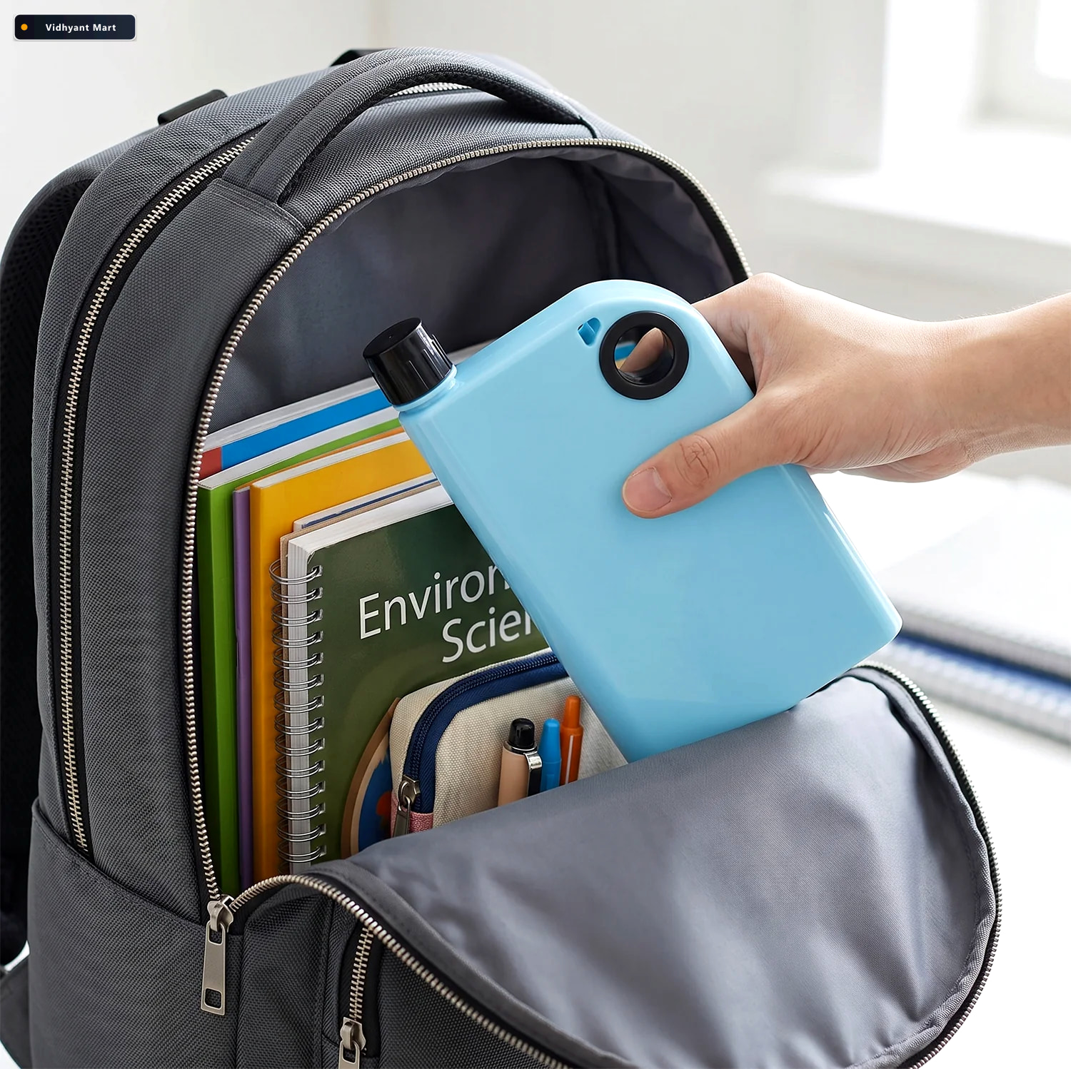 Vidhyant Mart Slim Travel Water Bottle In Memo Book Shape Leak R 2
