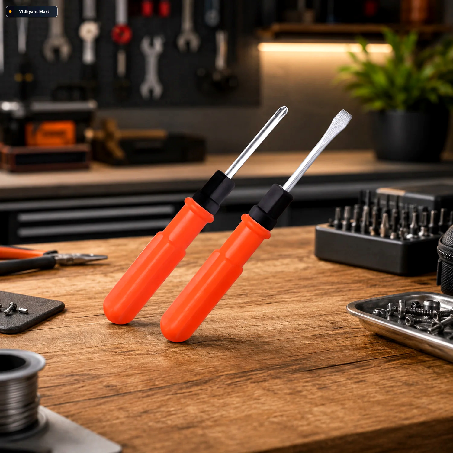 Vidhyant Mart Small 2 In 1 Screwdriver Reversible Flathead And P 2