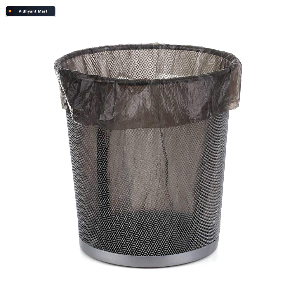 Vidhyant Mart Small Garbage Bags Heavy Duty Black 17x19 Inch Fer 4