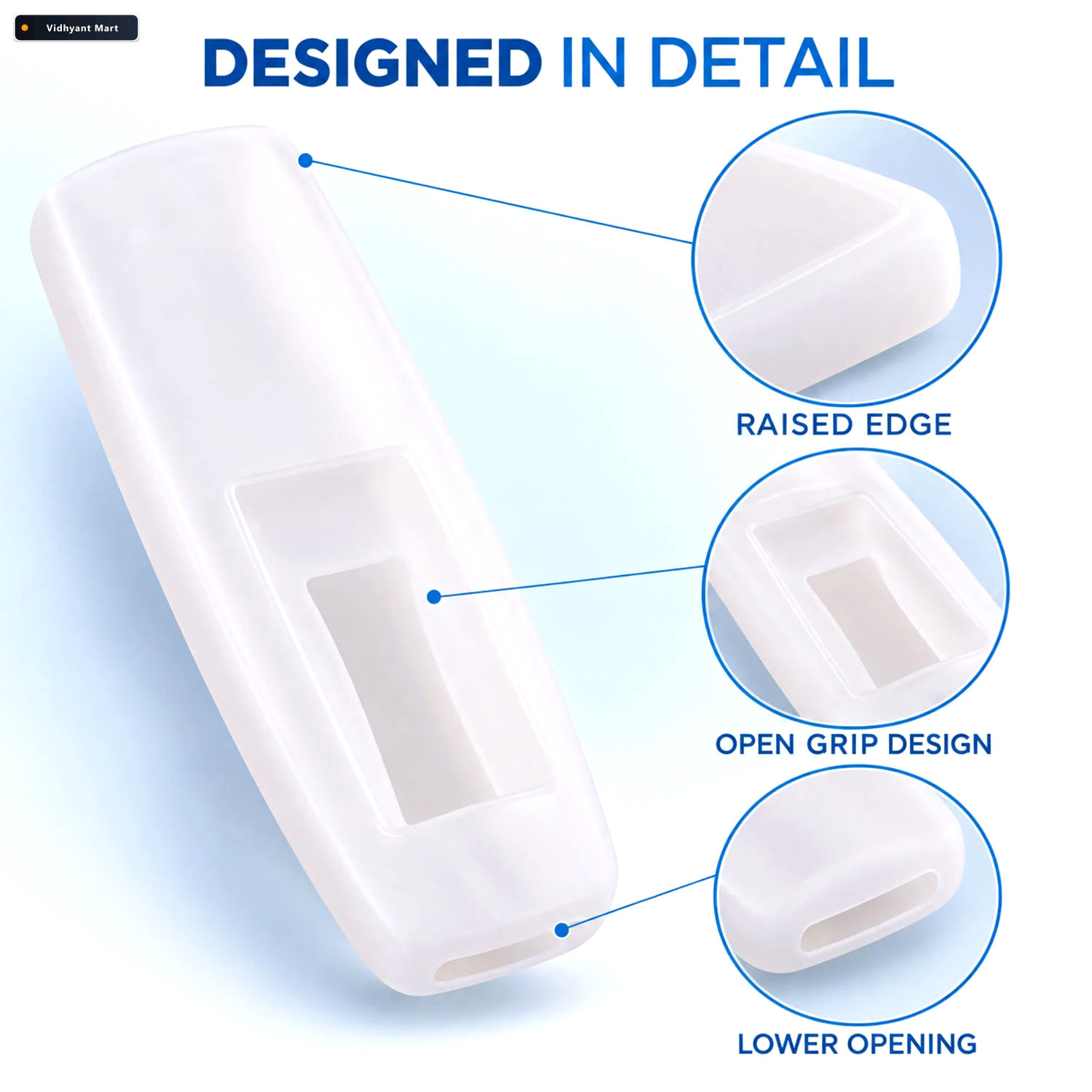 Vidhyant Mart Small Silicone Remote Control Cover For Grip And S 3