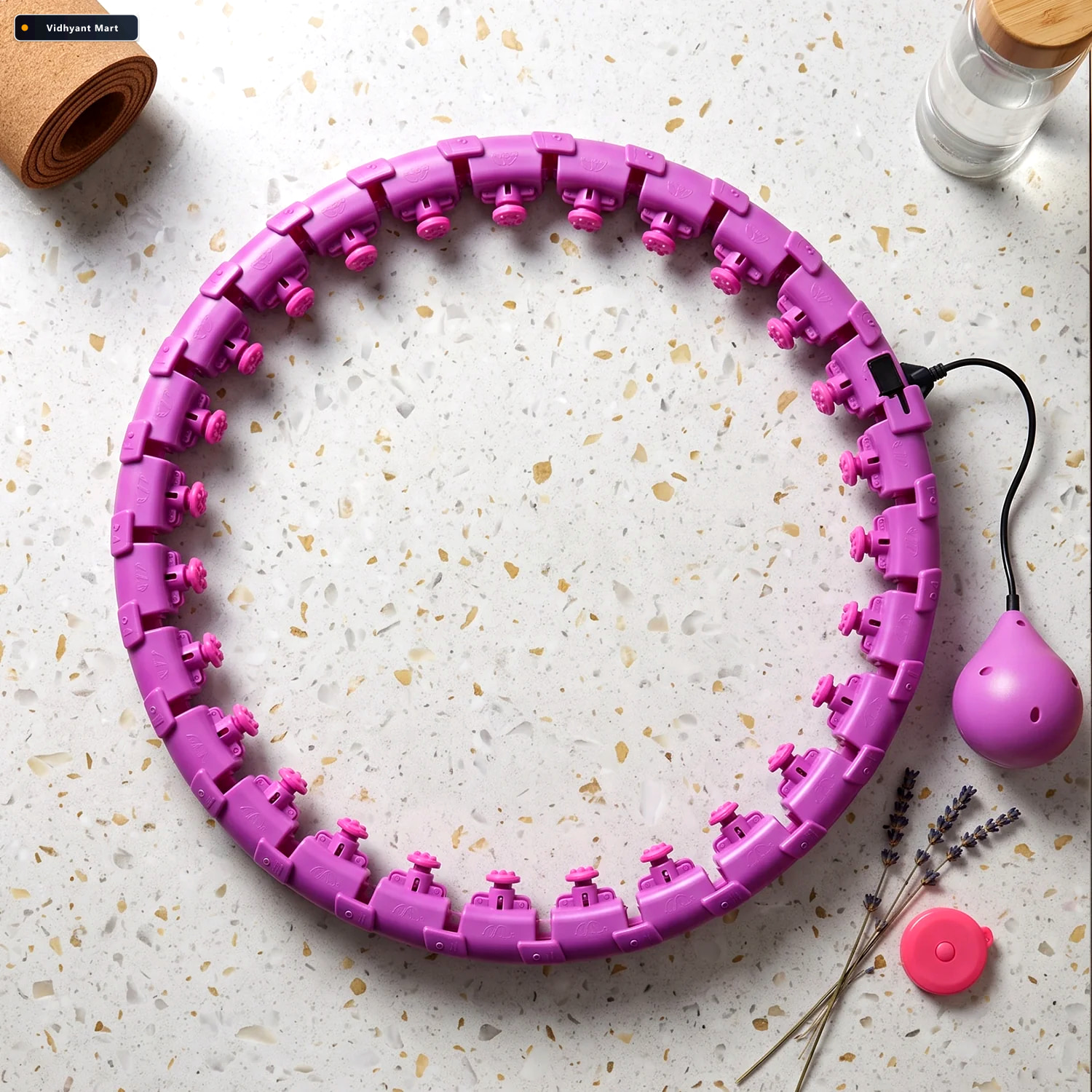 Vidhyant Mart Smart Fitness Hula Hoop With Weighted Ball Detacha 2