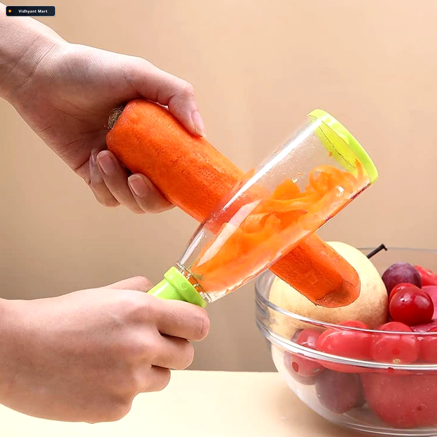 Vidhyant Mart Smart Vegetable Peeler Mess Free With Container Qu 2