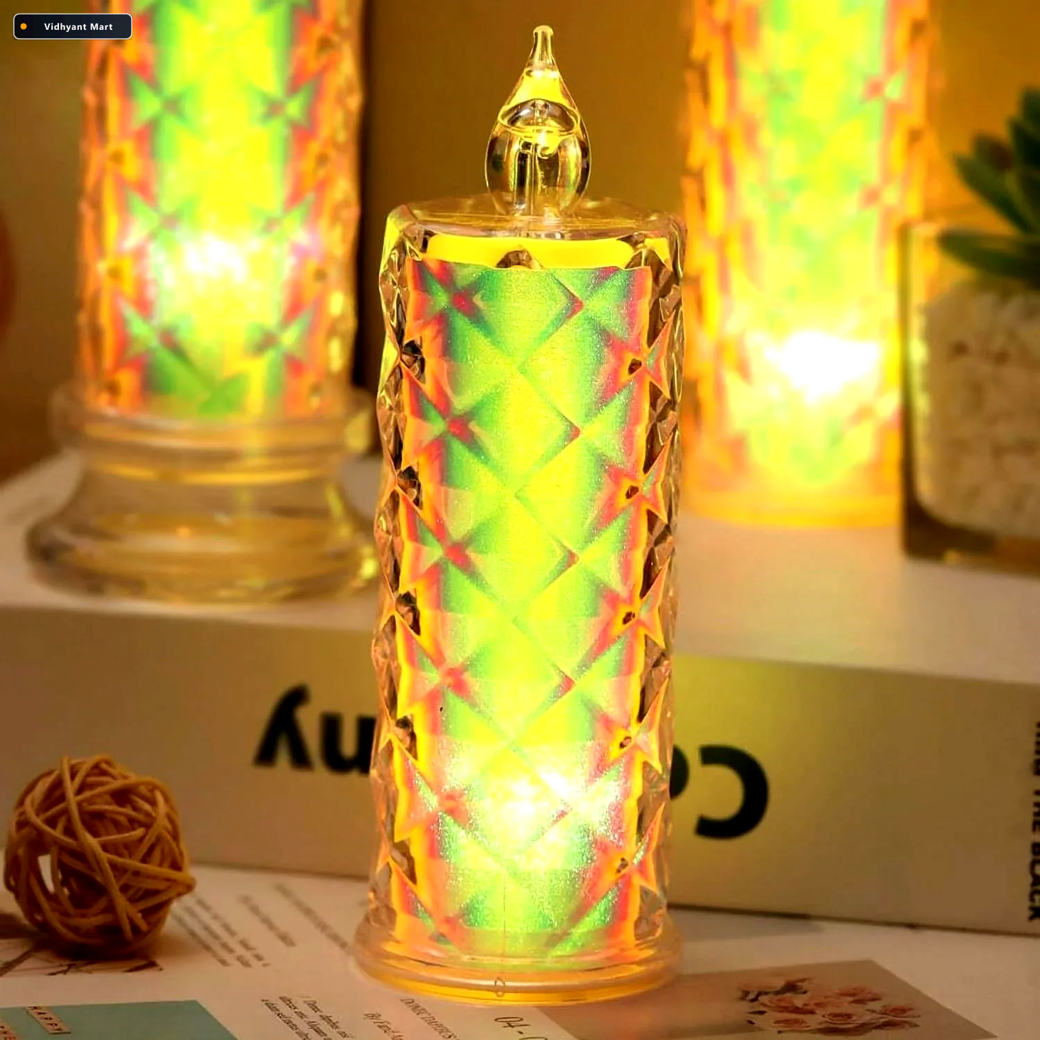 Vidhyant Mart Smokeless Led Candles Safe Flameless Set Of 12 For 2