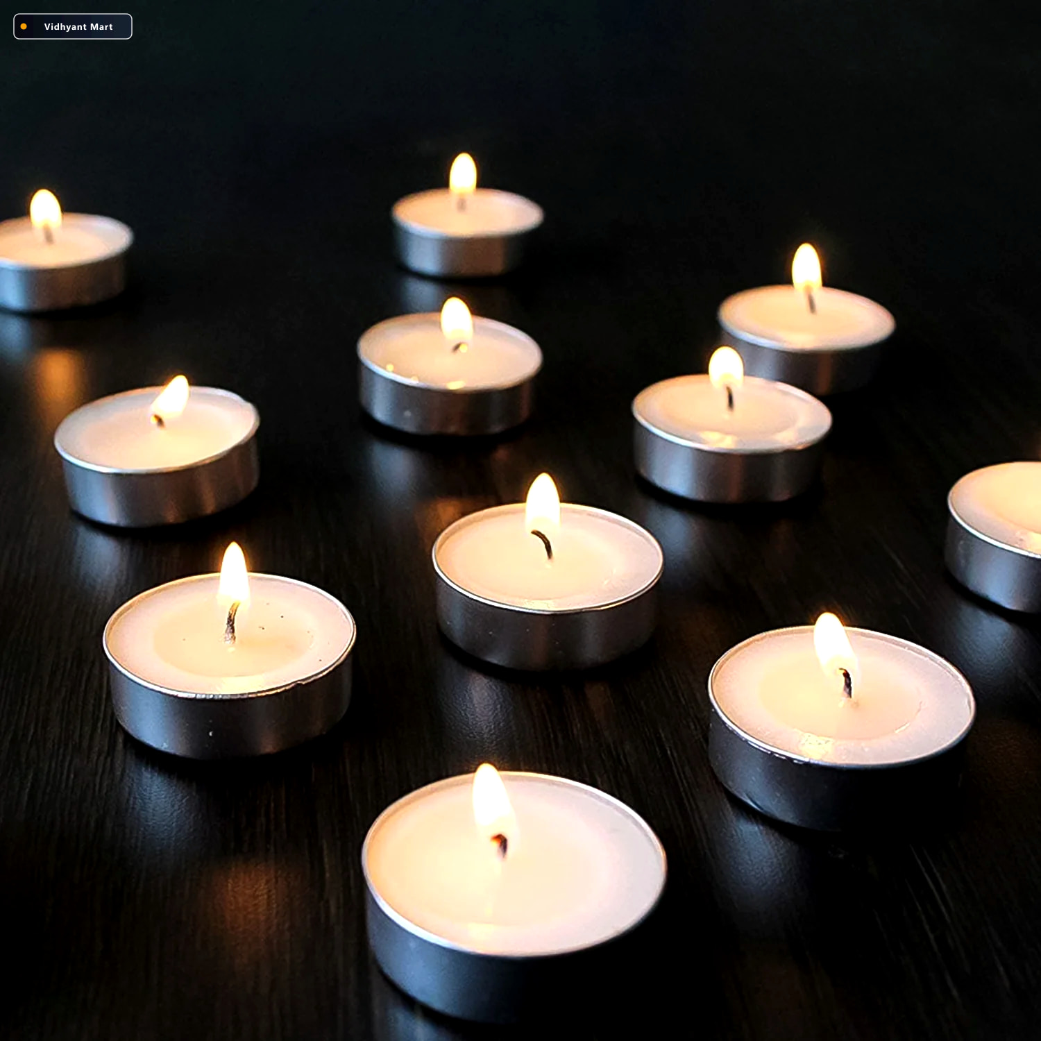 Vidhyant Mart Smokeless Tealight Candles 50 Pcs Set For Diwali I 2