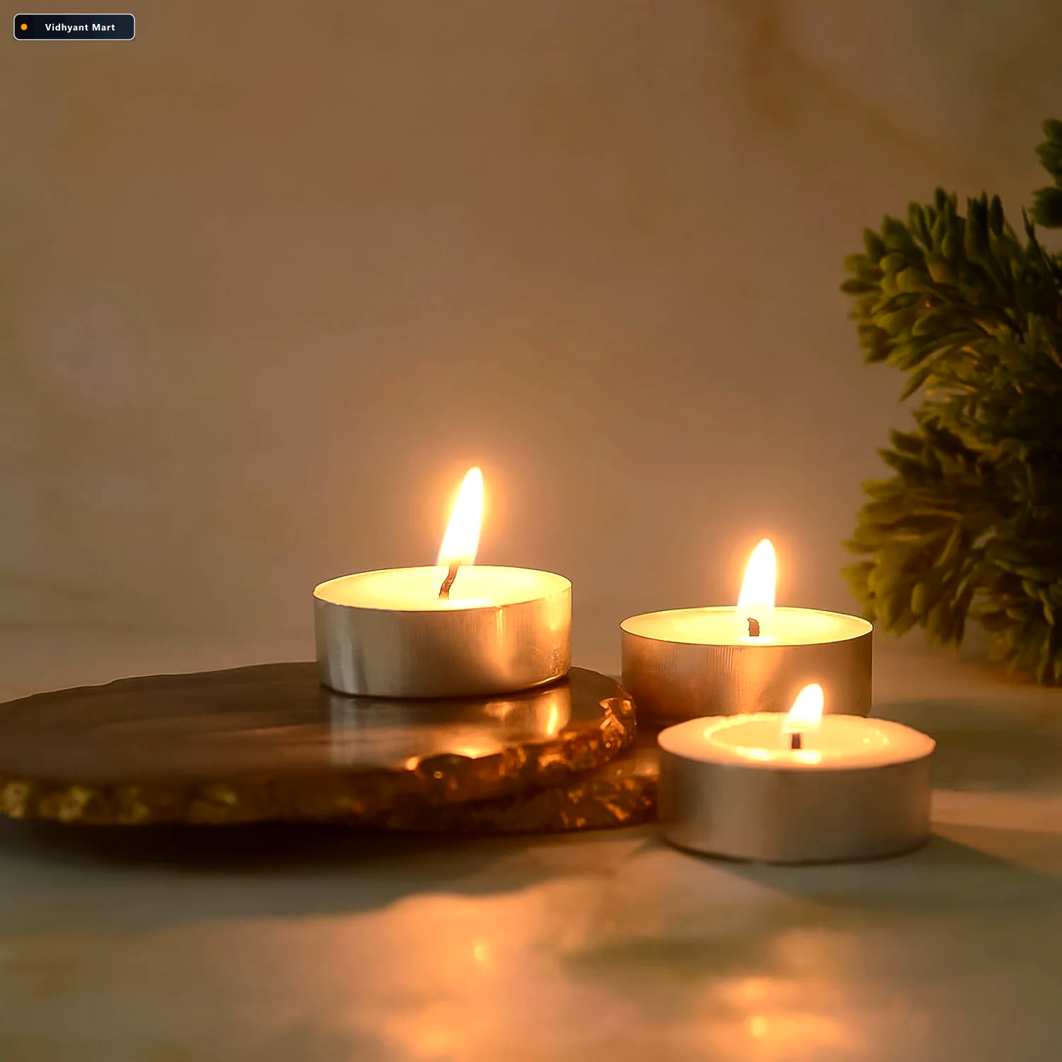 Vidhyant Mart Smokeless Tealight Candles 50 Pcs Set For Diwali I 3