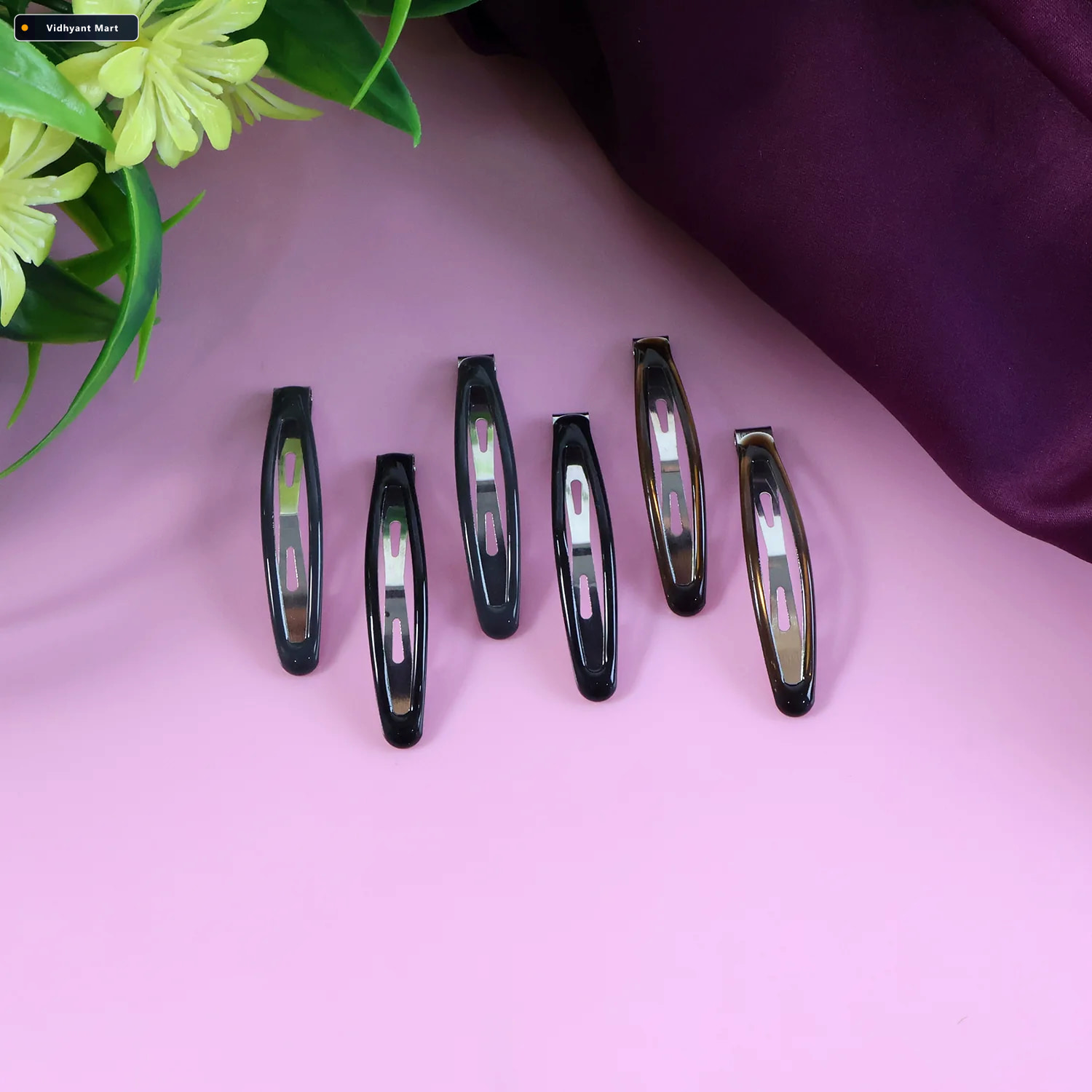 Vidhyant Mart Snap Hair Clips For Women Strong Hold Non Slip 6 P 2