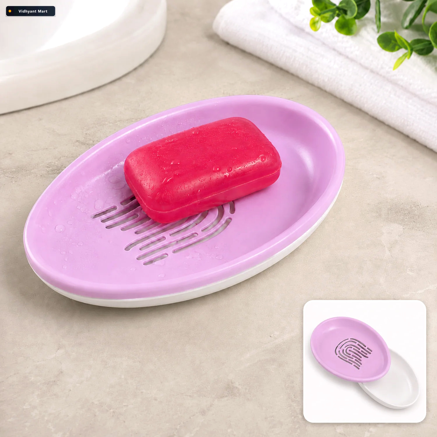 Vidhyant Mart Soap Dish With Drain Double Layer Self Draining Ve 1