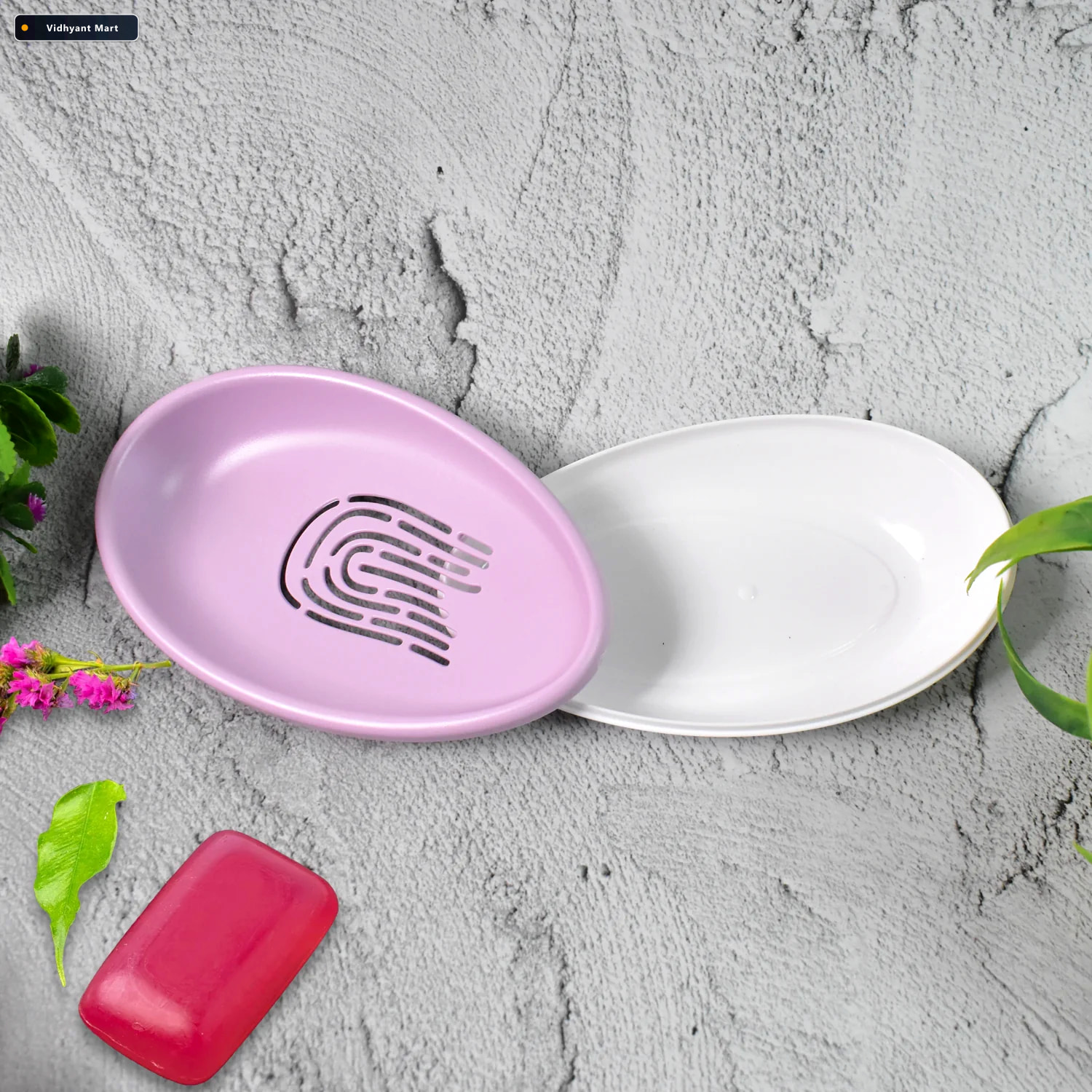 Vidhyant Mart Soap Dish With Drain Double Layer Self Draining Ve 3