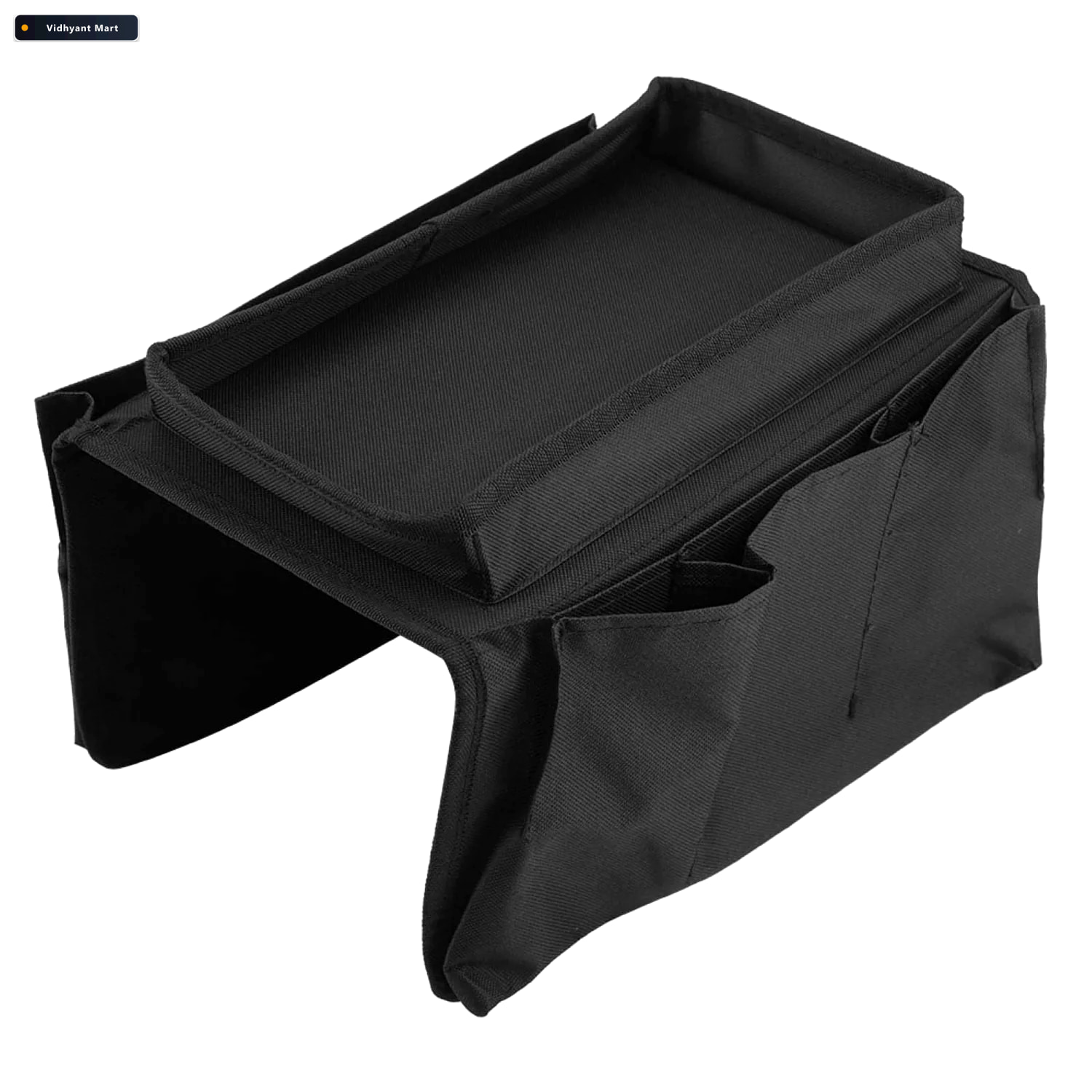 Vidhyant Mart Sofa Armrest Organizer Black Storage Caddy With Tr 3