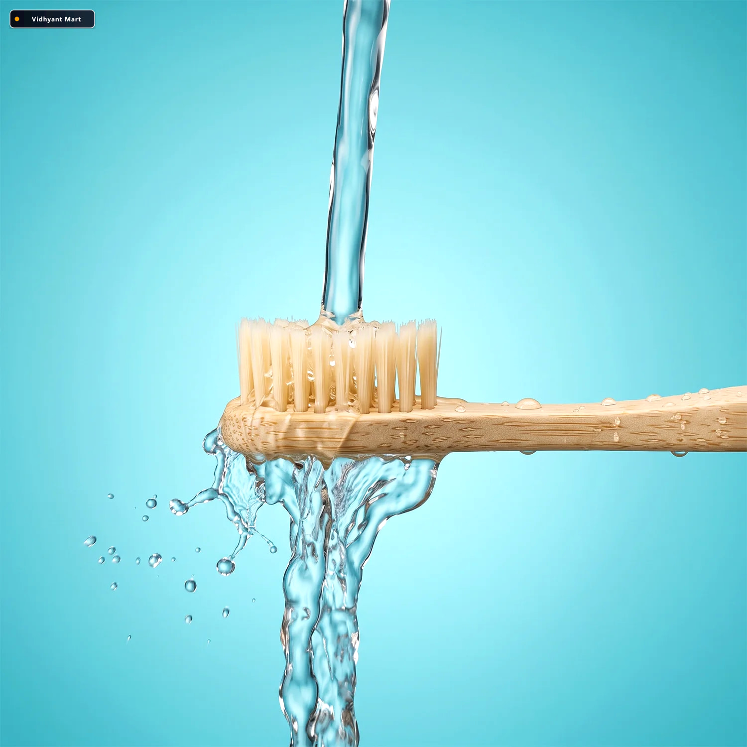 Vidhyant Mart Soft Bamboo Toothbrush Biodegradable Wooden Toothb 2