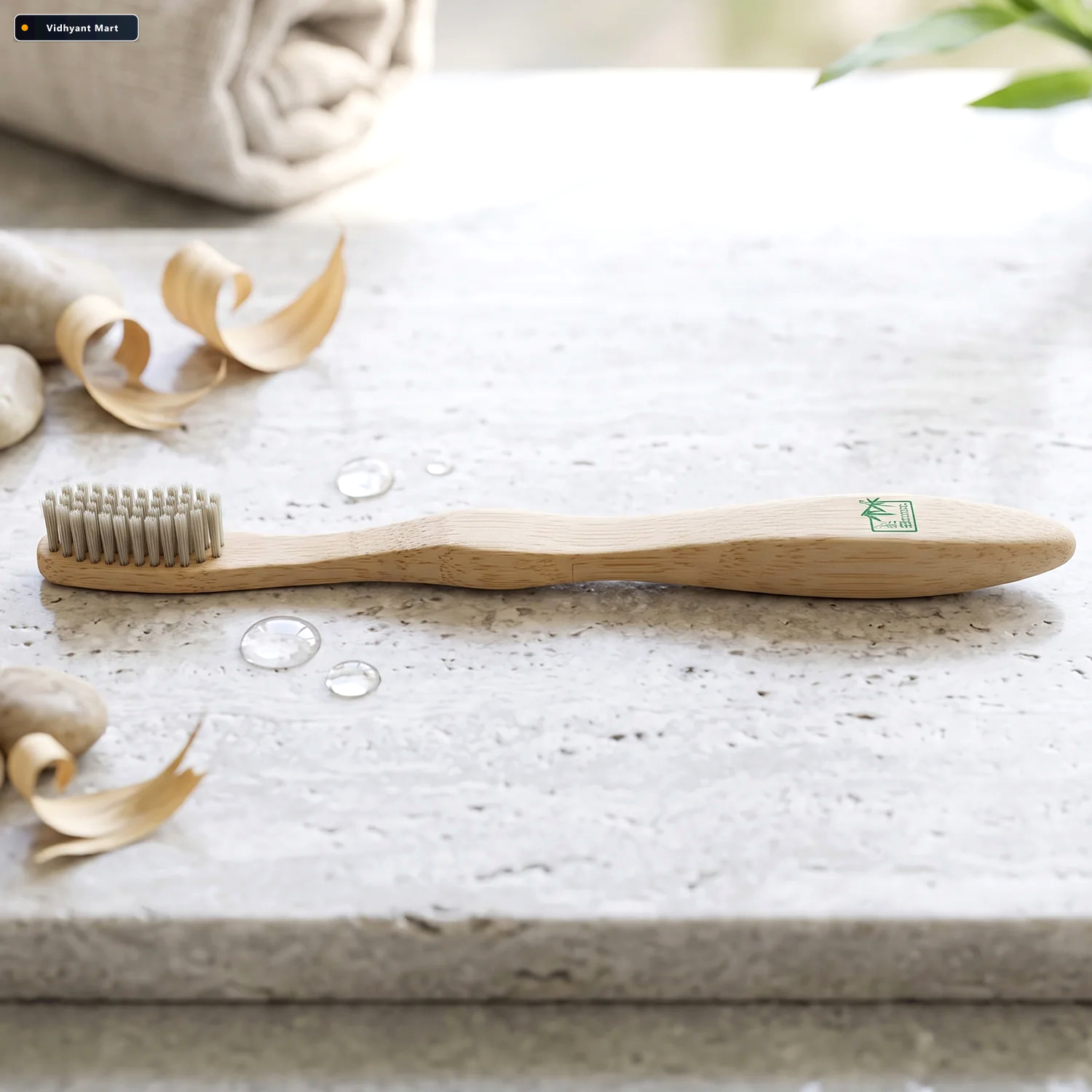 Vidhyant Mart Soft Bristle Bamboo Toothbrush Eco Friendly Wooden 3