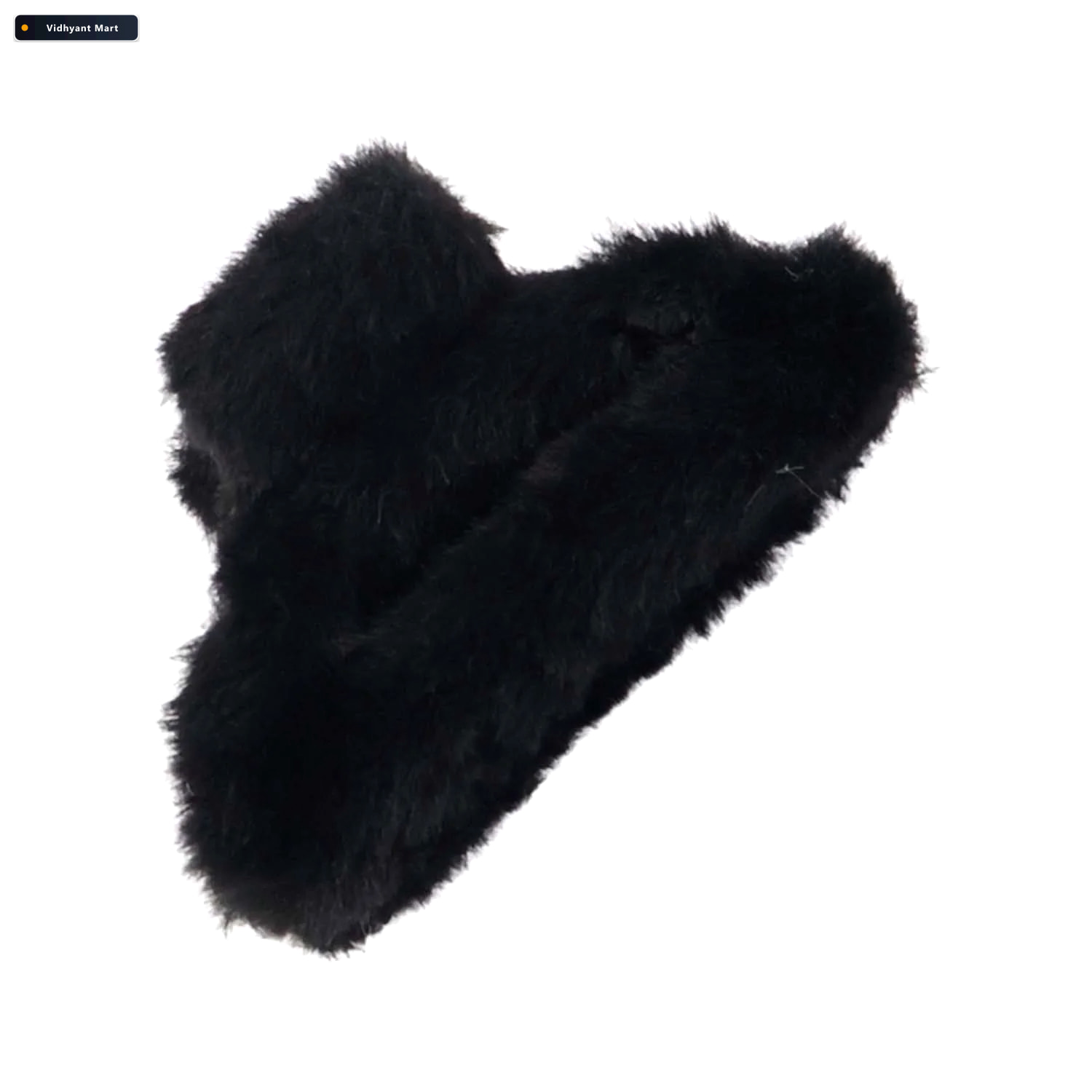 Vidhyant Mart Soft Faux Fur Hair Claw Clip Big Size Fluffy Grip 4