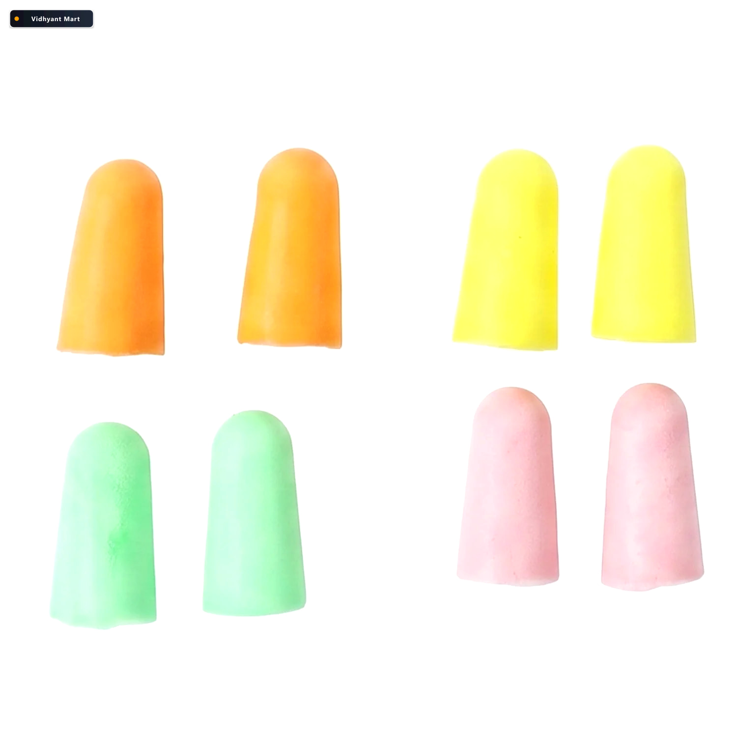 Vidhyant Mart Soft Foam Earplugs Comfortable Noise Reduction 4 P 4