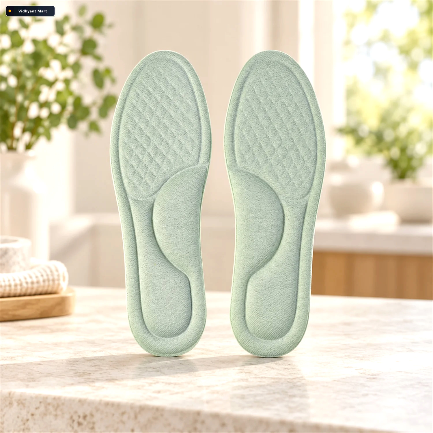 Vidhyant Mart Soft Foam Shoe Insoles With Textured Surface For D 1