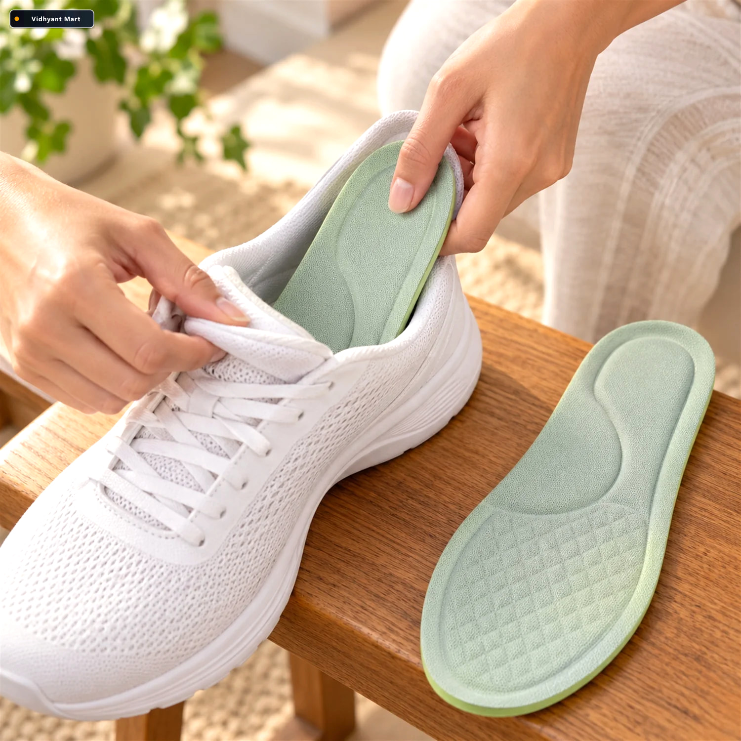 Vidhyant Mart Soft Foam Shoe Insoles With Textured Surface For D 2