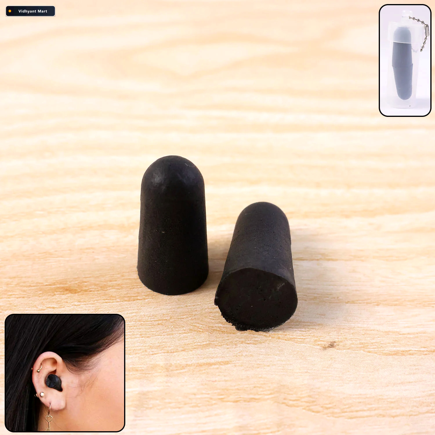 Vidhyant Mart Soft Noise Reduction Ear Plugs Comfortable Reusabl 1