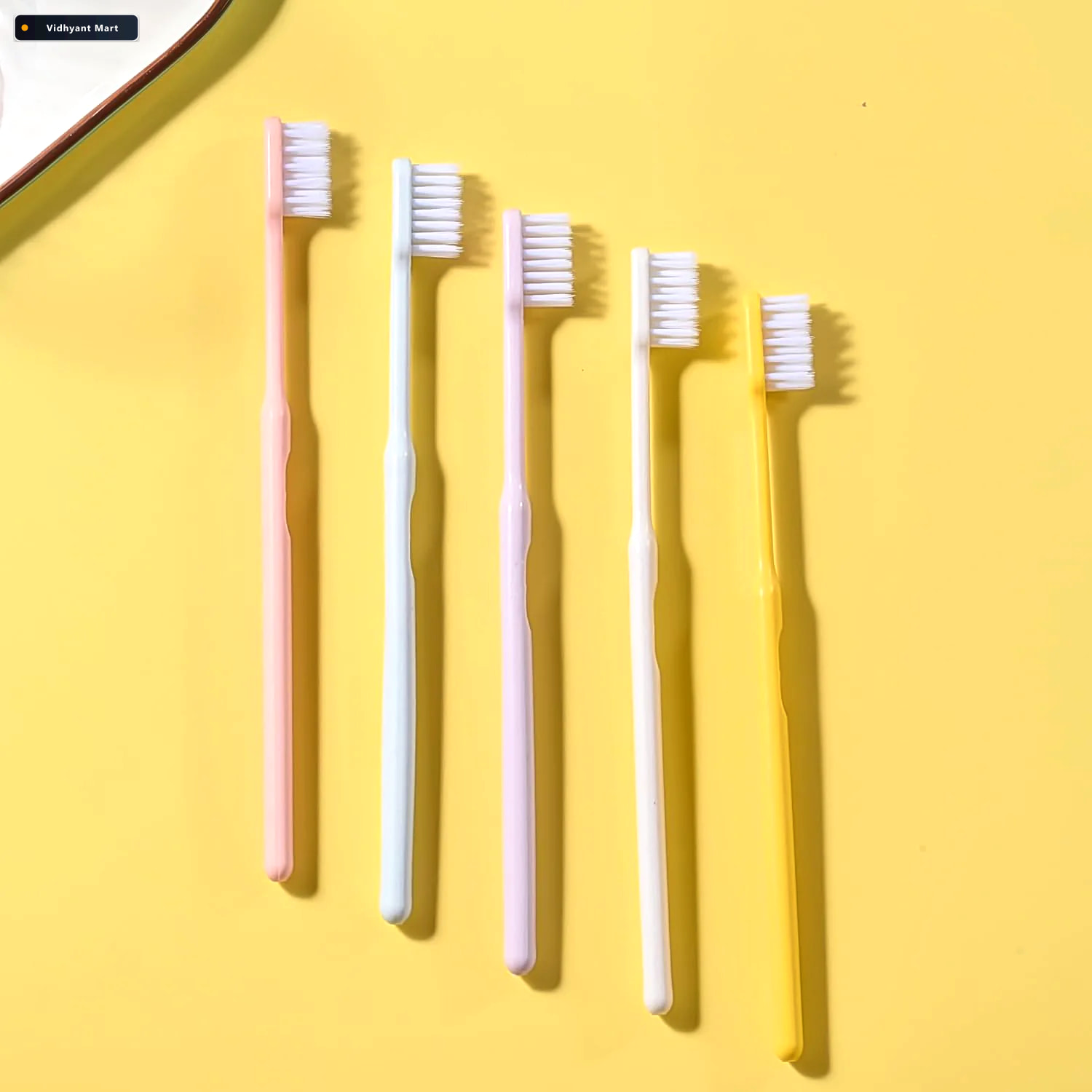 Vidhyant Mart Soft Plastic Toothbrush Set 20 Pcs With Travel Box 4