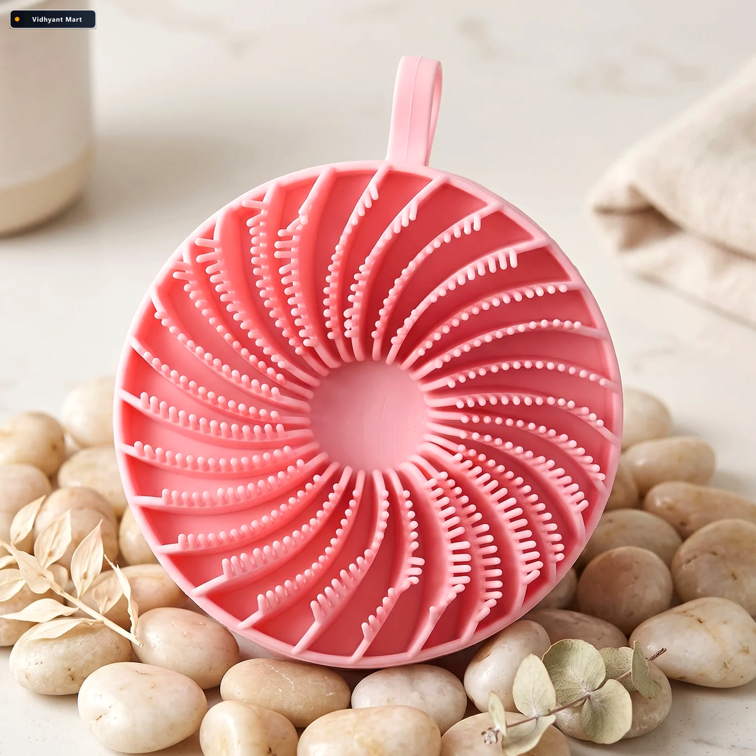 Vidhyant Mart Soft Silicone Body Bath Scrubber Back Brush For Sh 3